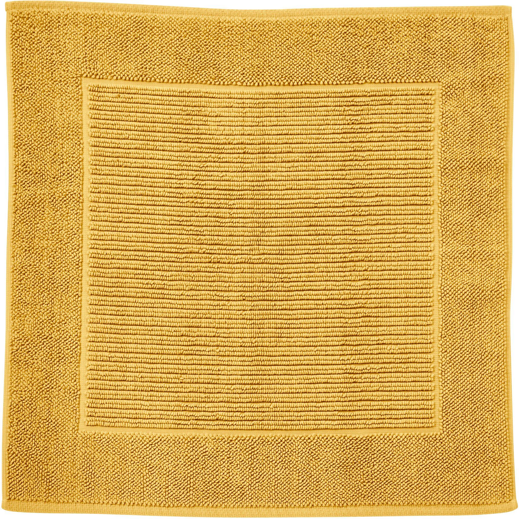 done. Badmat Damian Badmat, uni-kleuren, met bies, hoog-laag effect, 100% katoen (1 stuk) badmatten maat -