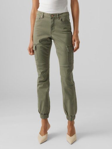 Vero Moda Cargobroek VMIVY MR ANKLE CARGO PANTS NOOS