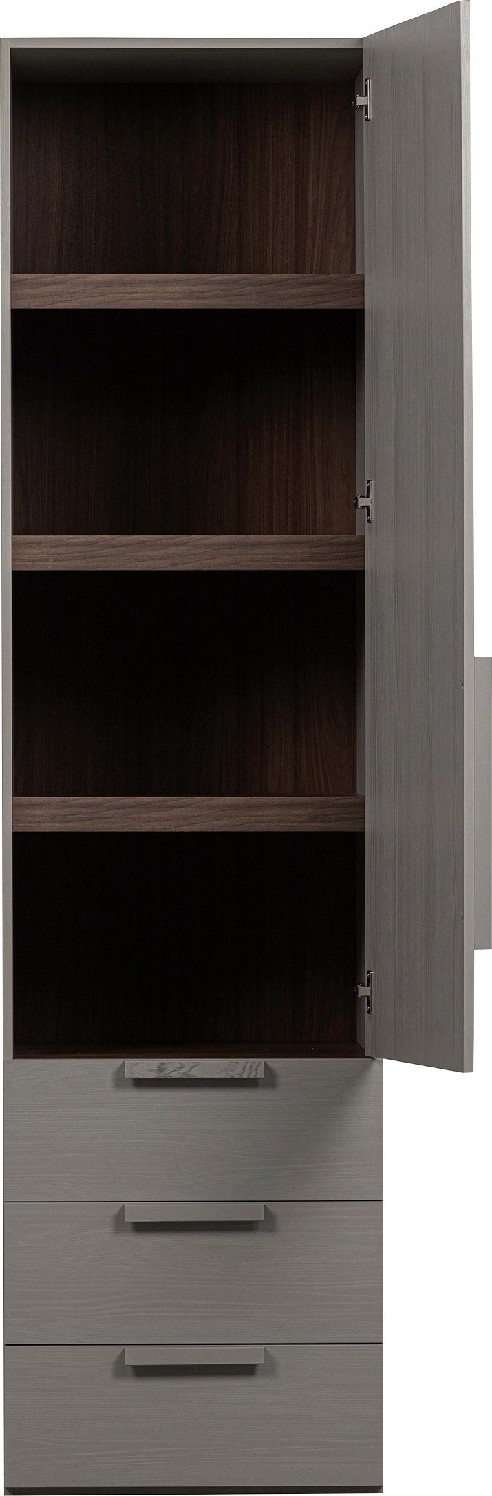 WOOOD Kledingkast Rens van notenhoutdecor, veel opbergruimte, hoogte 210 cm