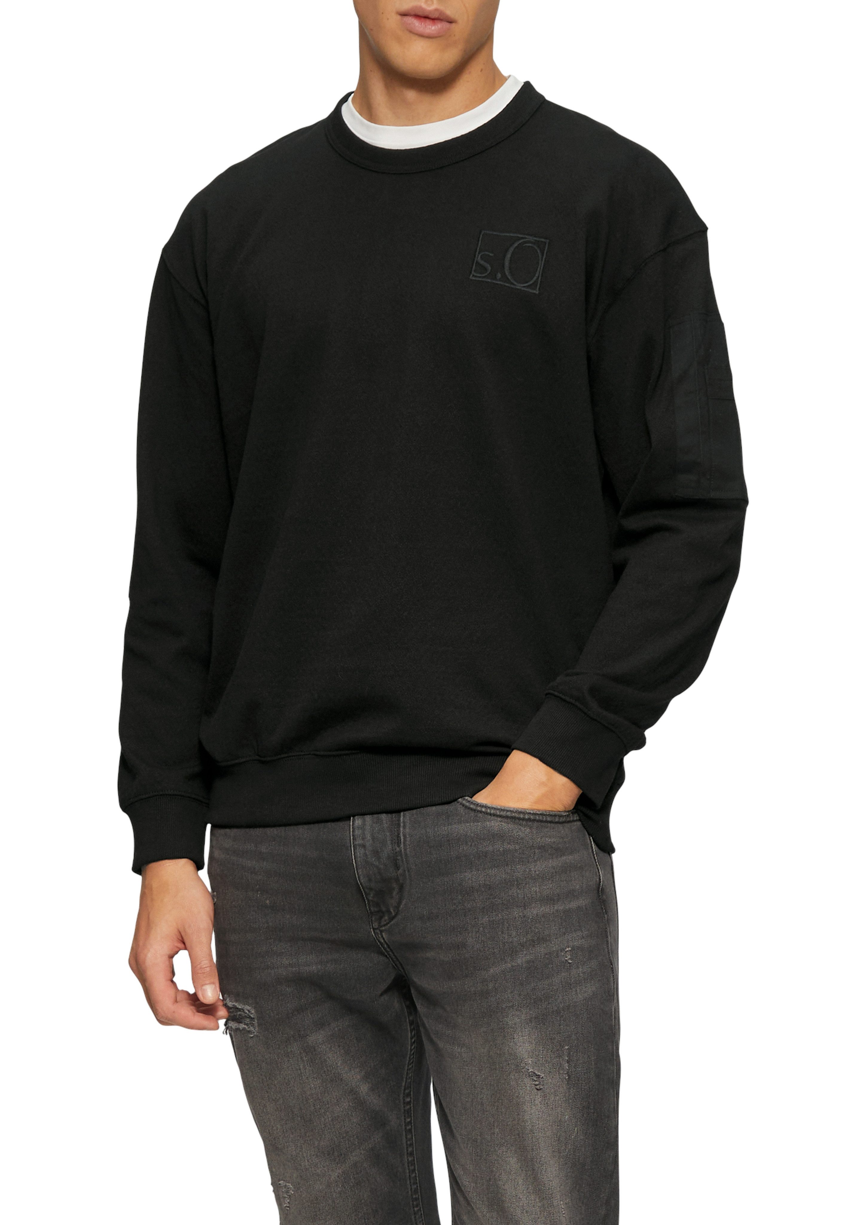 s.Oliver Sweatshirt met geborduurd logo