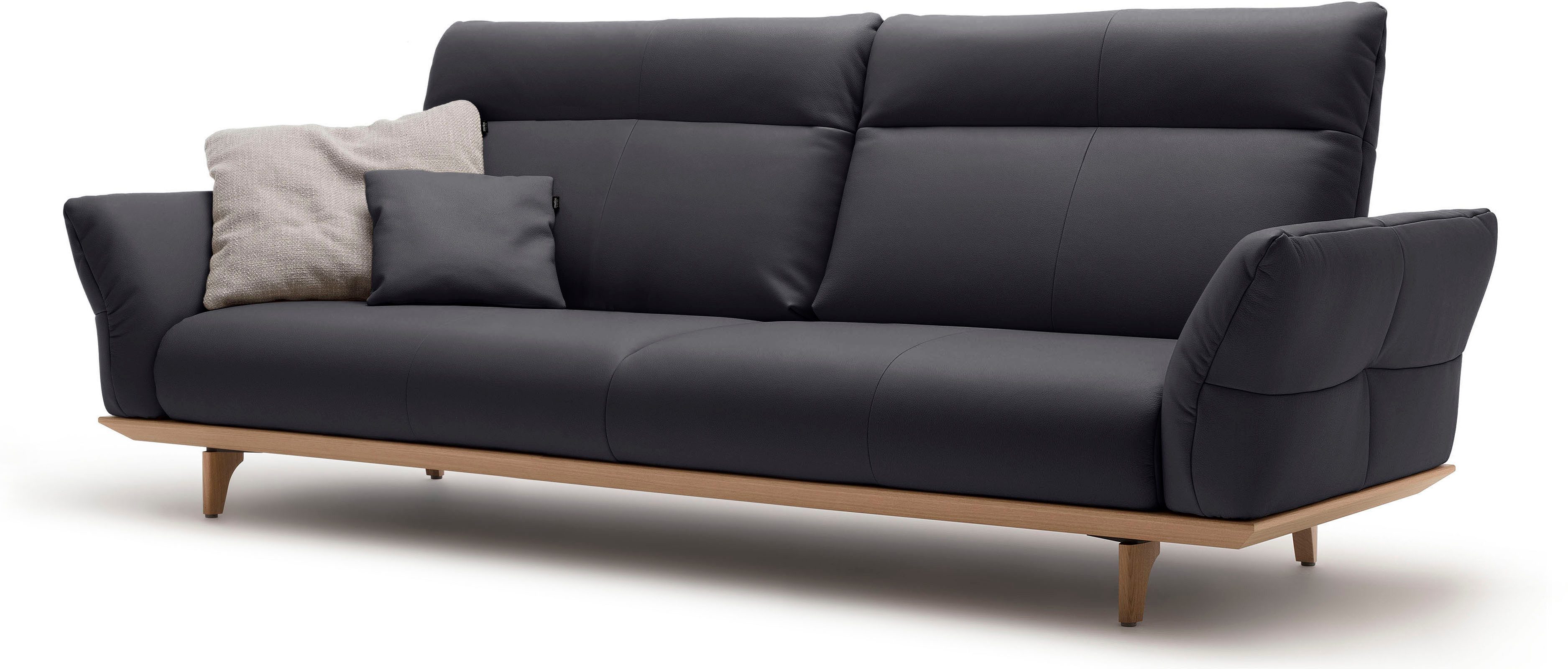 Creation BY ROLF BENZ 4-zitsbank Hs.460 Onderstel in eiken, poten in natuurlijk eiken, breedte 248 cm