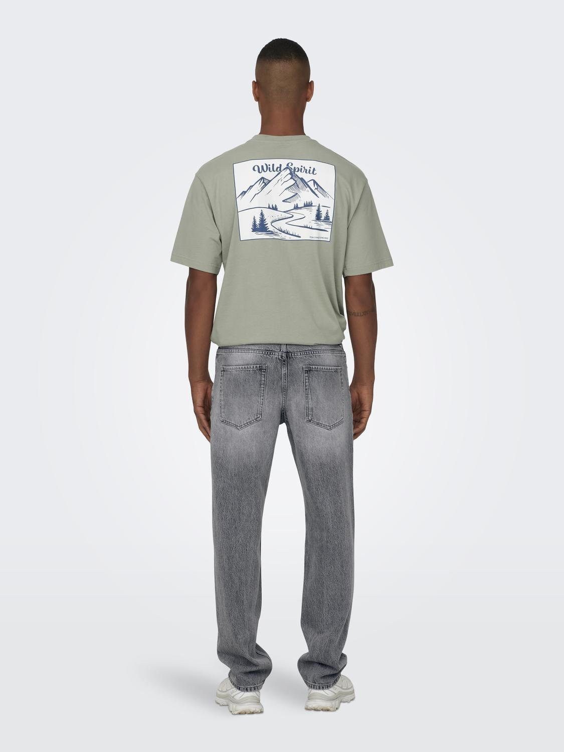 ONLY & SONS Regular fit jeans ONSEDGE STRAIGHT BROMO 0017 DOT DNM NOOS