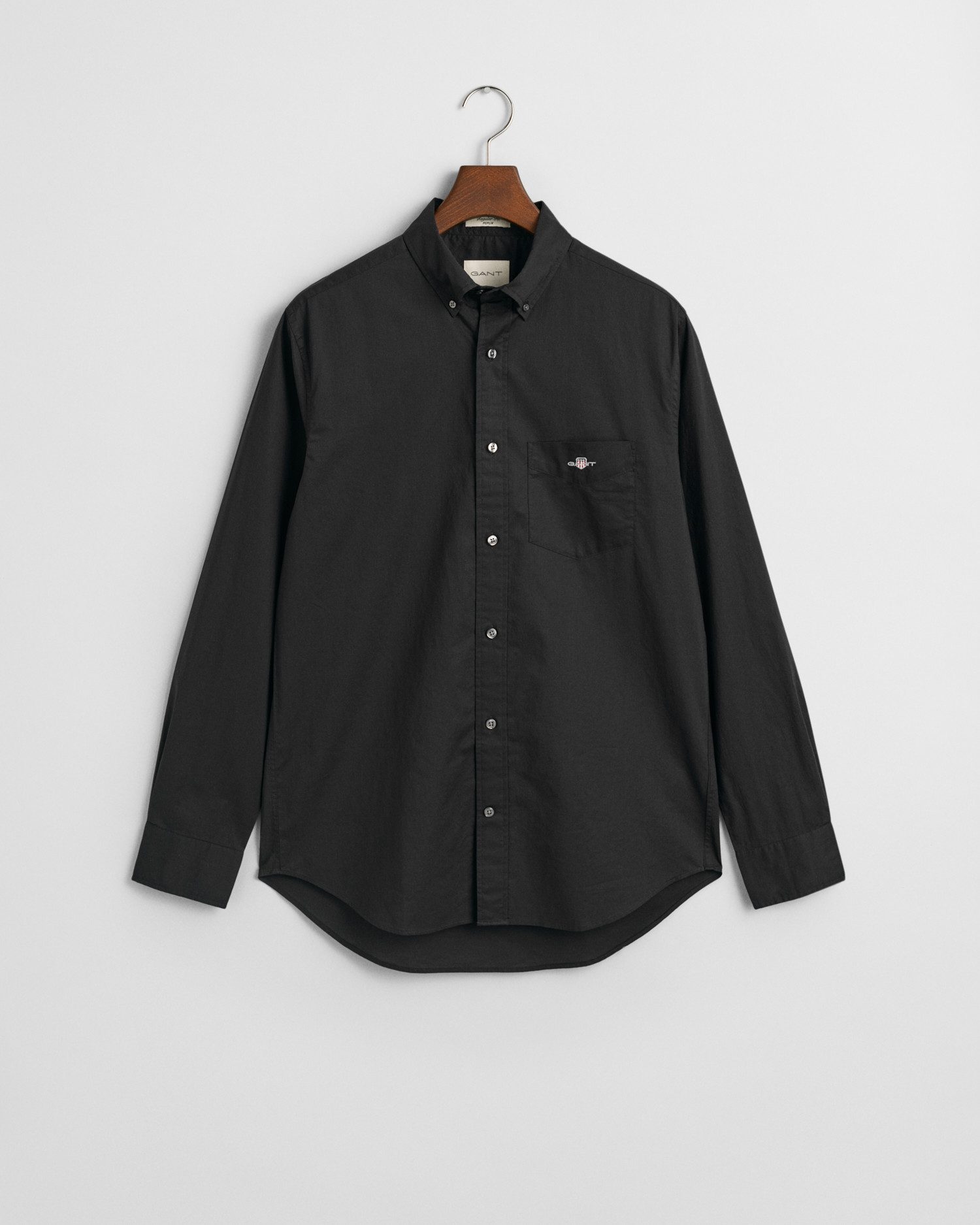 Gant Overhemd met lange mouwen Regular fit poplin overhemd licht slijtvast easy care
