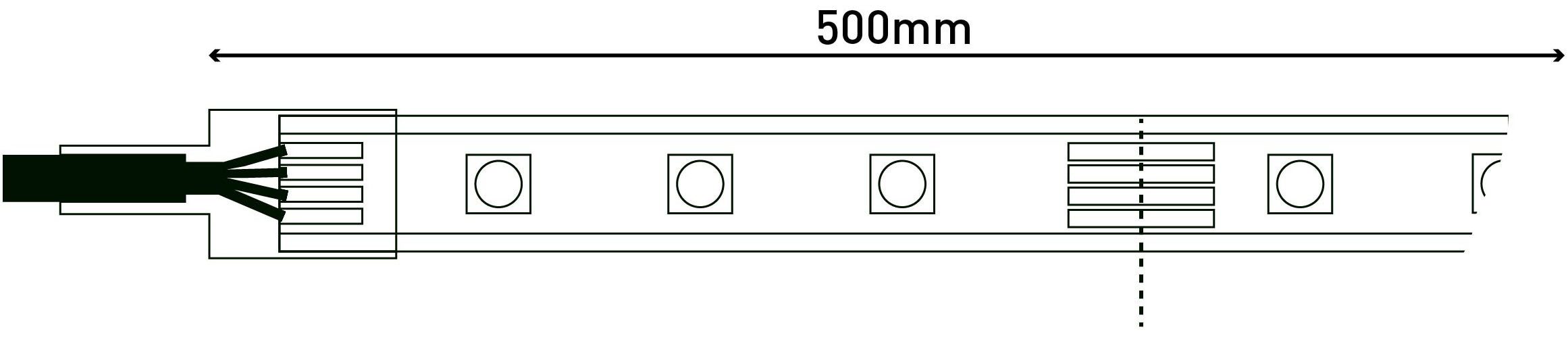 näve Led-strip Outdoor Kleurwisseling, dimfunctie, afstandsbediening, lengte 1000 cm, RGB, IP44 (1 stuk)