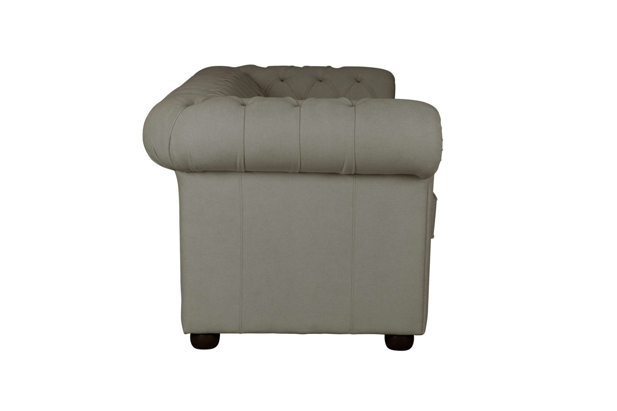 Home affaire 3-zitsbank CHARENTE, optionele slaapbank, Chesterfield-sofa, bedfunctie met edele knoopbevestiging en typische armleuningen, b/d/h 198/89/74 cm