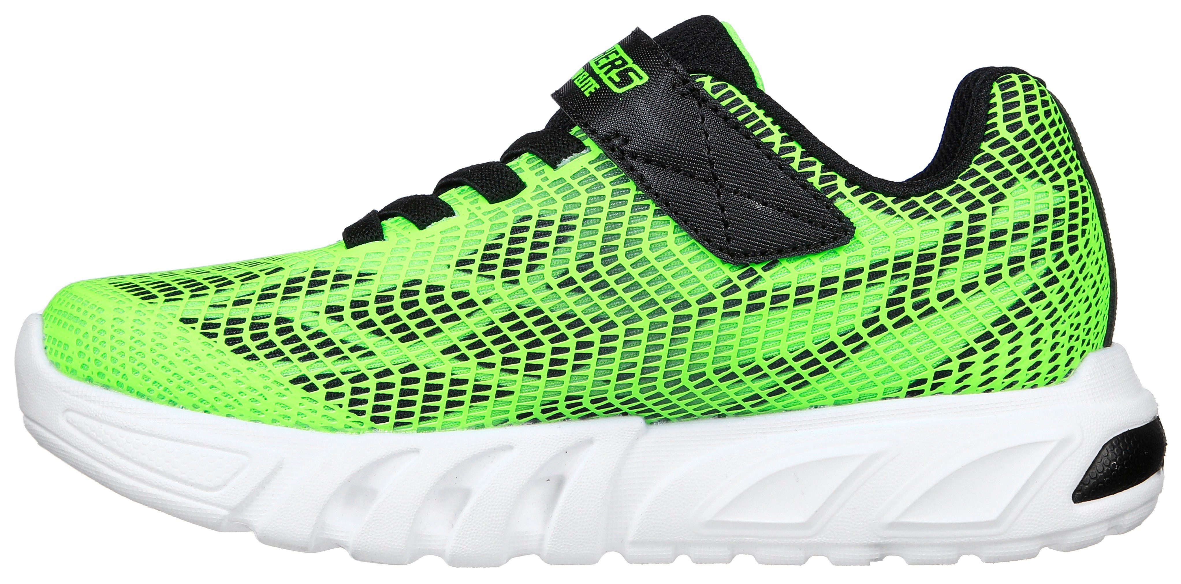 Skechers Sneakers Blinkschoen Flex-Glow Elite - Voorlo blink schoen, led schoen, klittenbandschoen met elastiek en klittenband