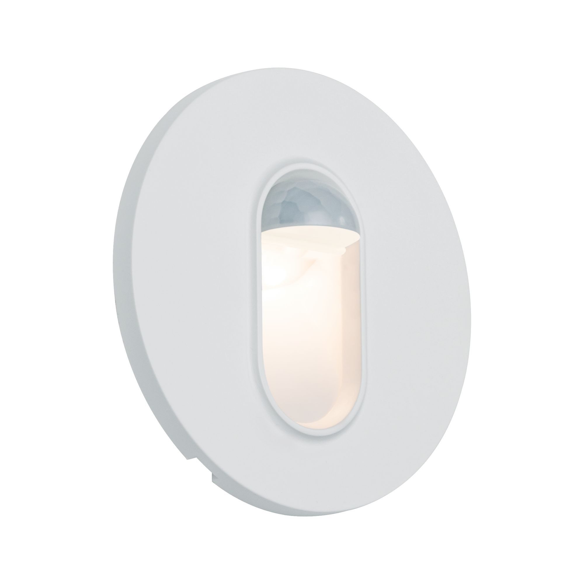 Paulmann Led-wandlamp Inbouwlamp rond Wit 2,7W met bewegingssensor schemeringssensor (1 stuk)