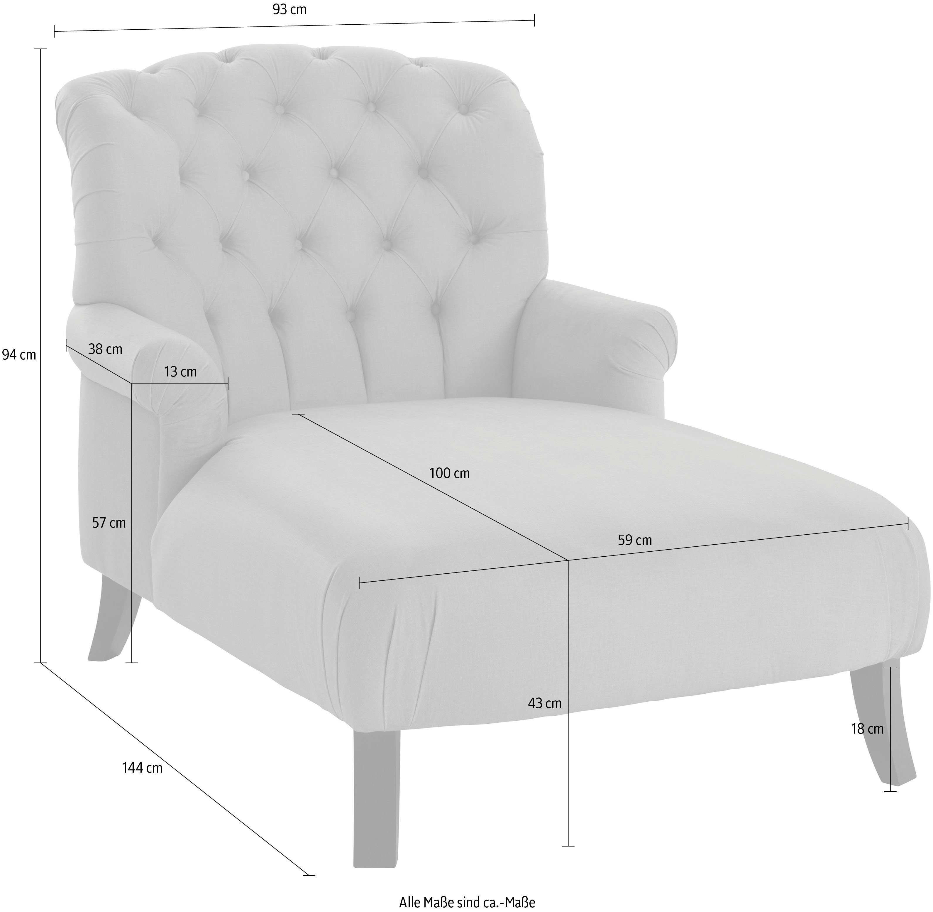 Guido Maria Kretschmer Home&Living Loveseat Amiens fauteuil loungefauteuil met prachtige capitonnage achter