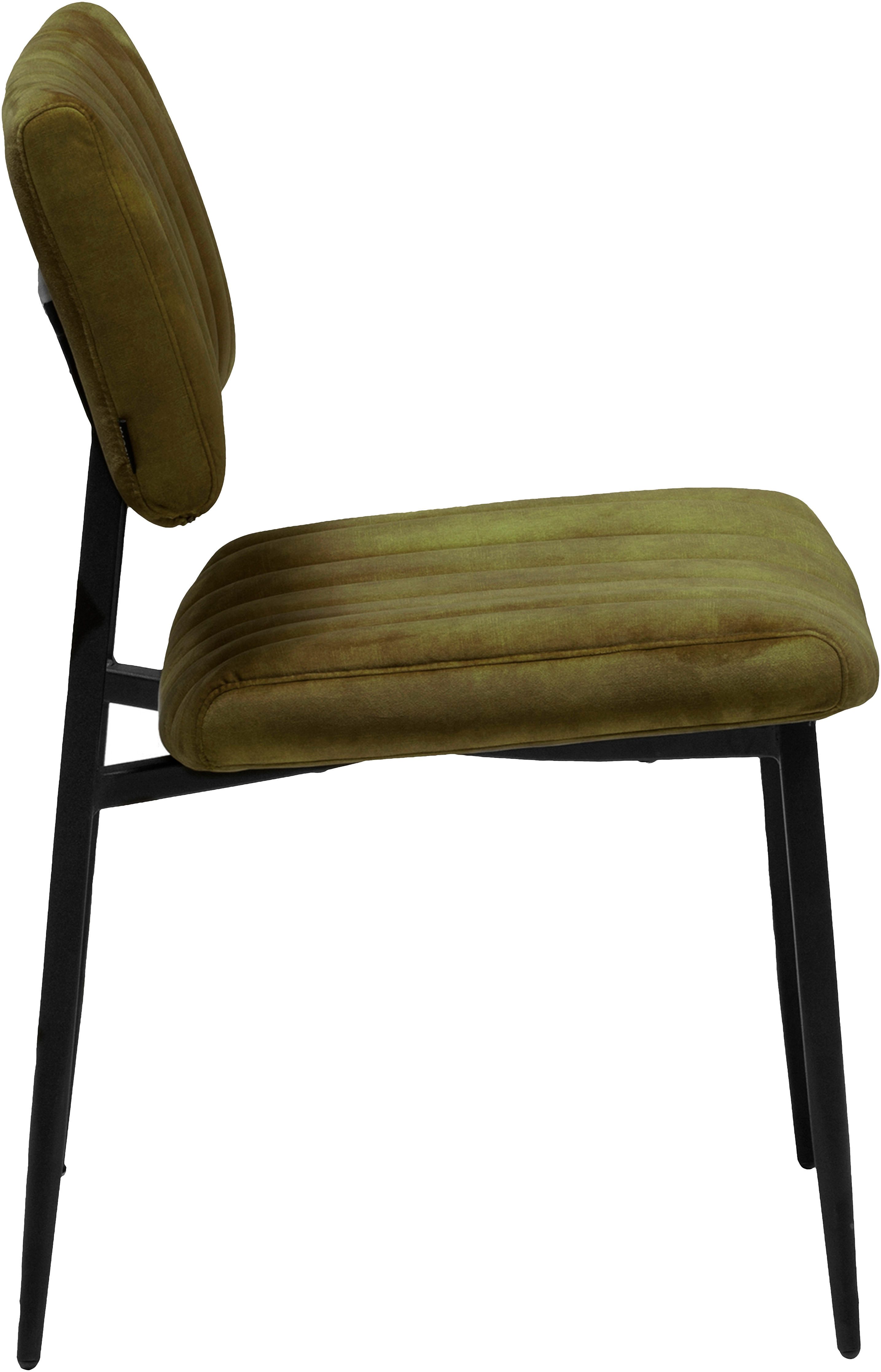 OMG Design Eetkamerstoel Ivan onderhoudsvriendelijk velvet bekleding, keukenstoel (set)