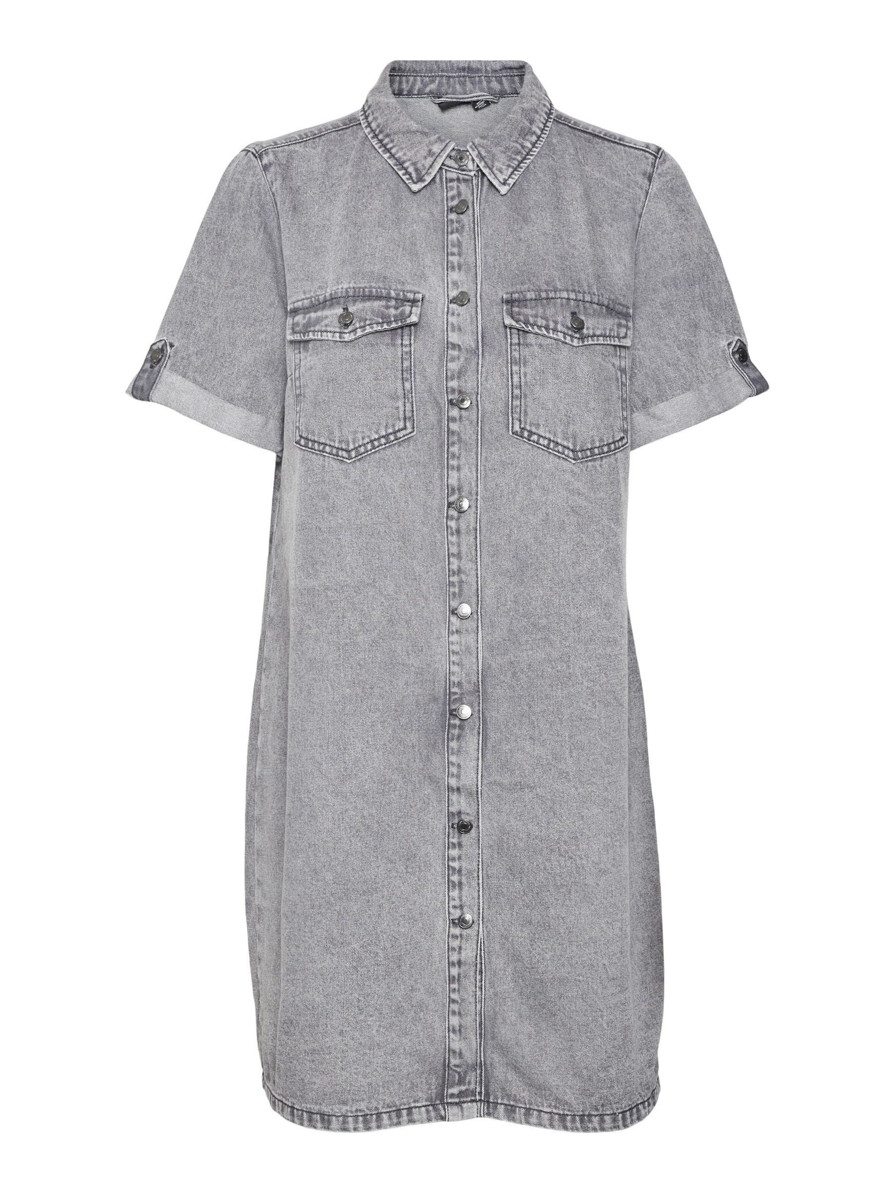 Vero Moda Jeans jurk VMJENNIE SS SHORT DENIM DRESS NOOS