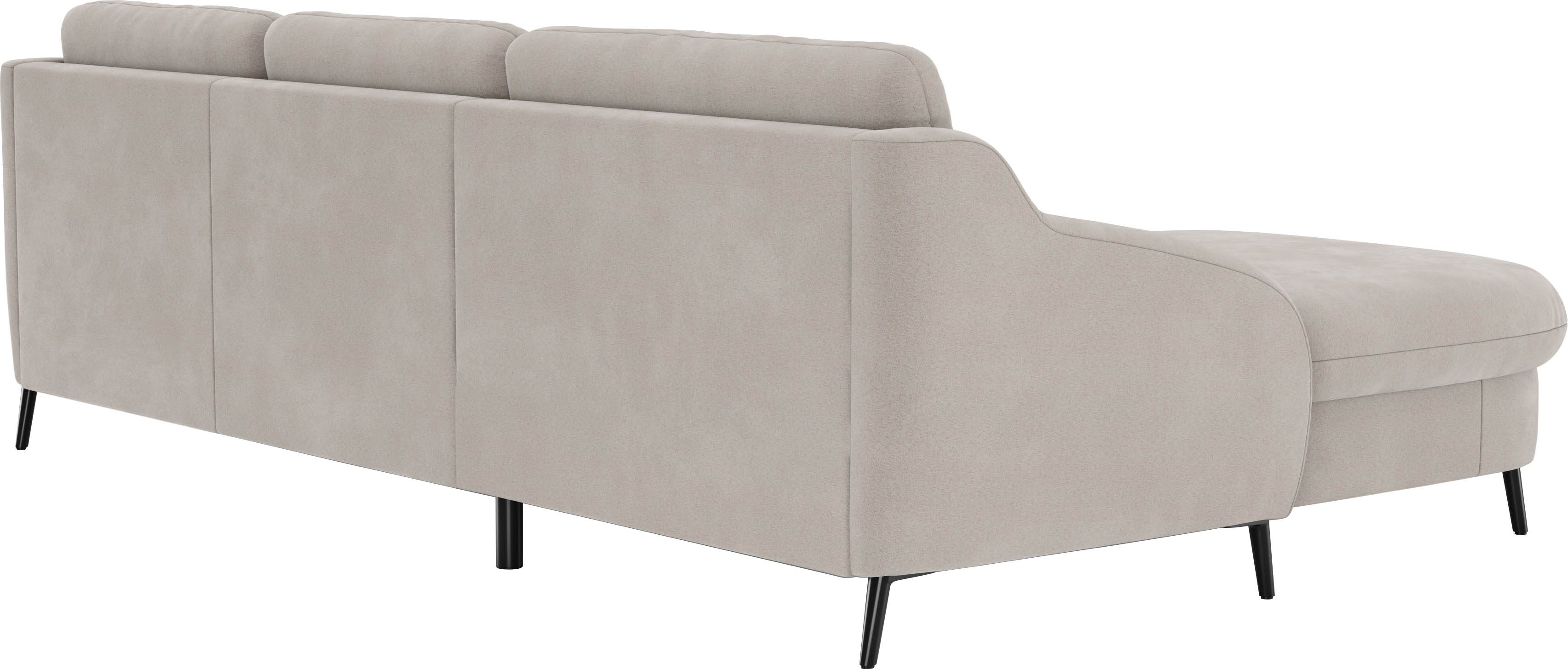 sit&more Hoekbank Soul L-vorm optioneel met bedfunctie en bedlade of lade
