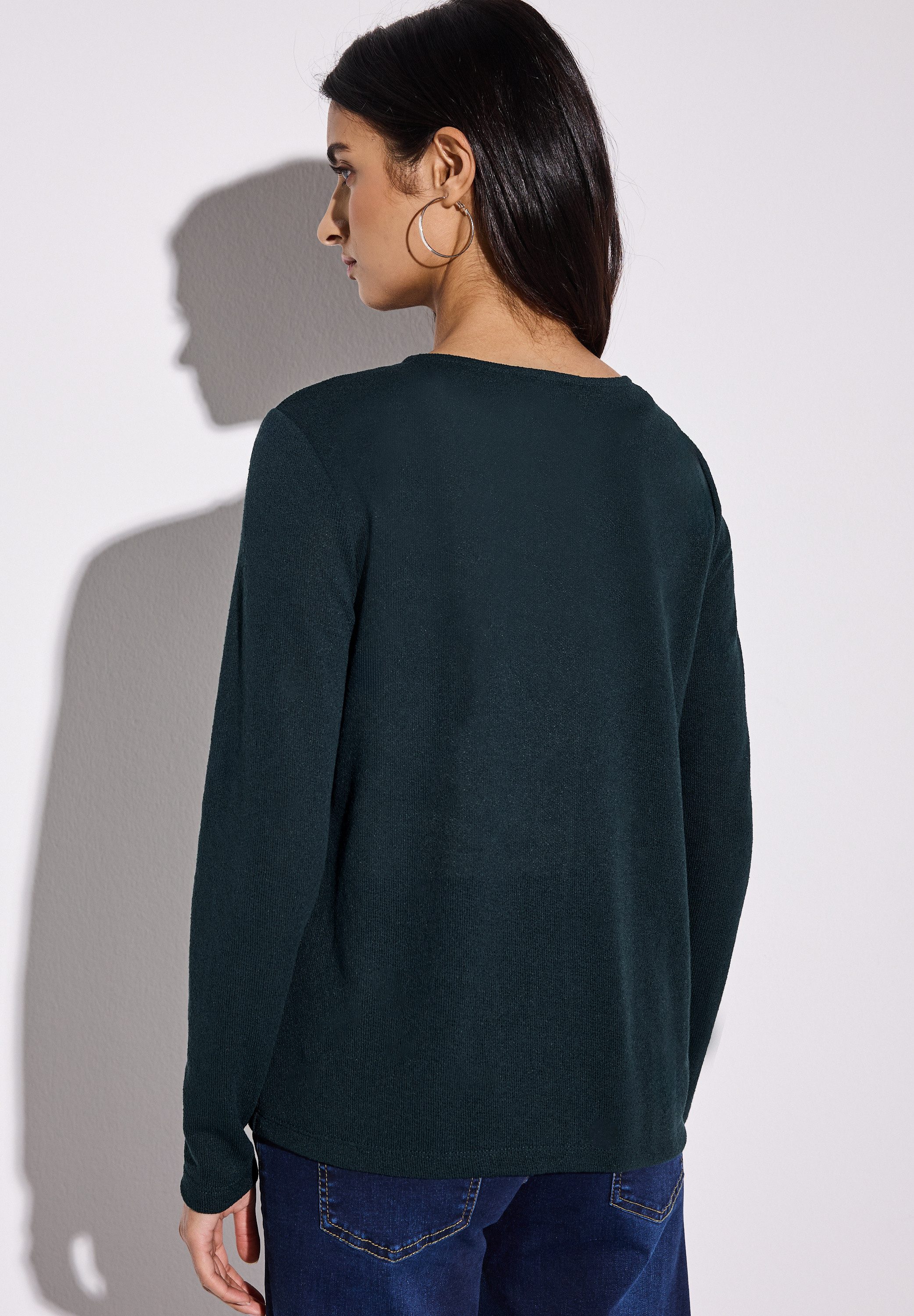 STREET ONE Shirtjasje Nette in brei-look