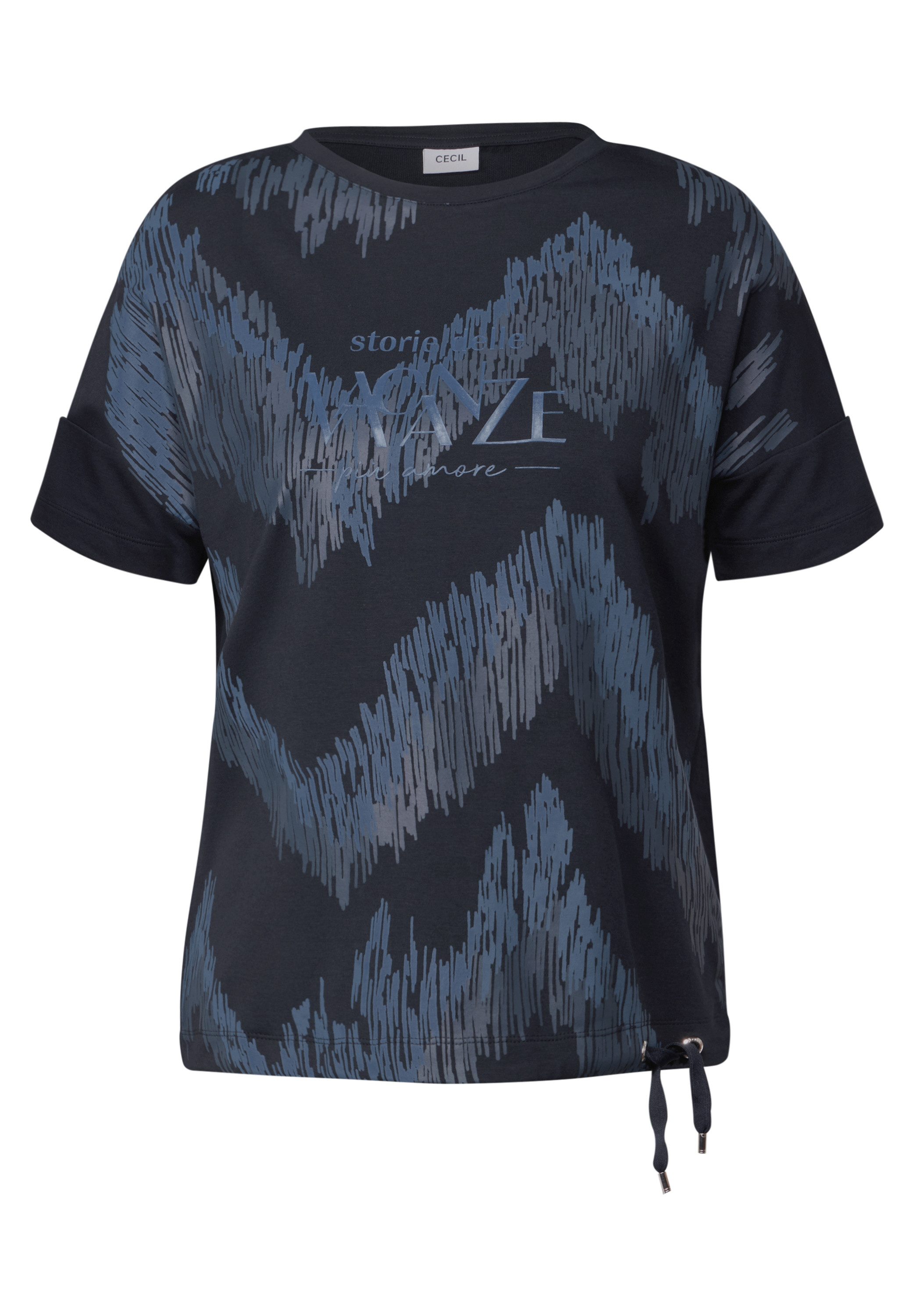 Cecil Shirt met print met tekst