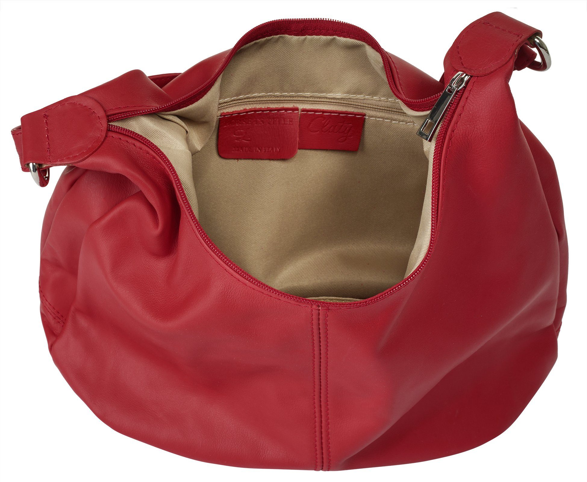 Cluty Shopper echt leer, made in italy