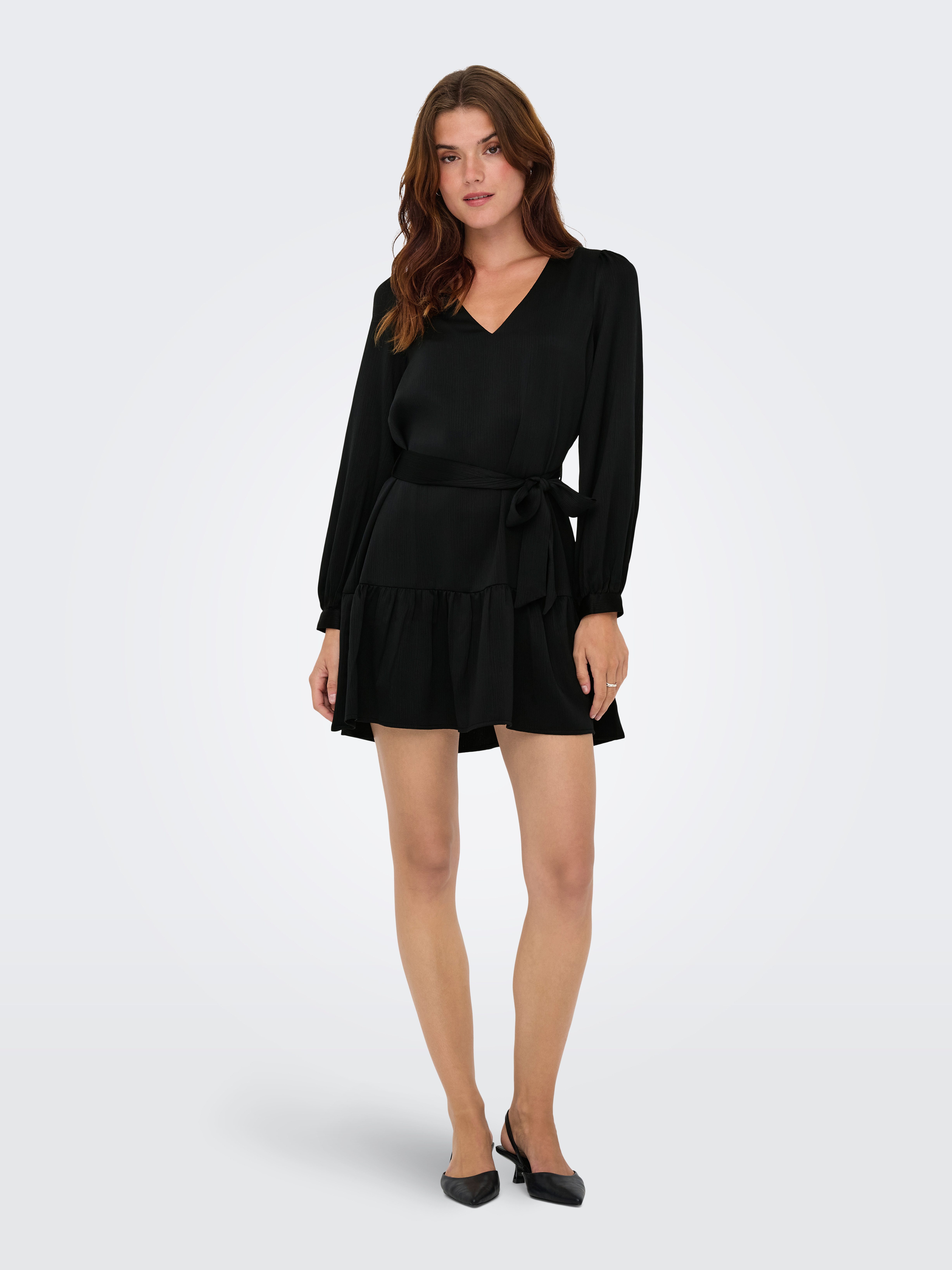 Only Tuniekjurk ONLNEW ALENA LIFE L/S SHORT DRESS WVN