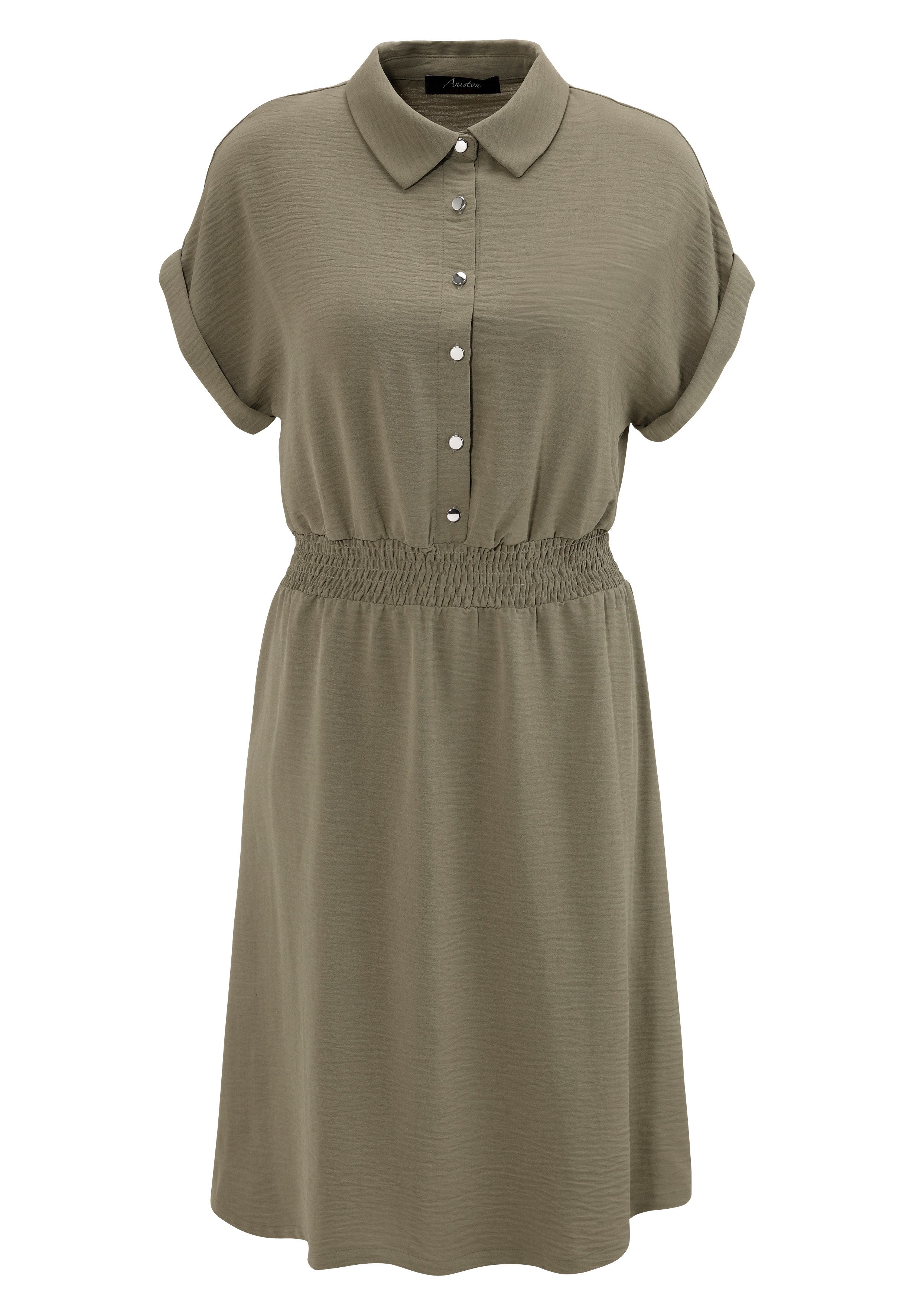 Aniston CASUAL Zomerjurk met smokboord in de taille - nieuwe collectie