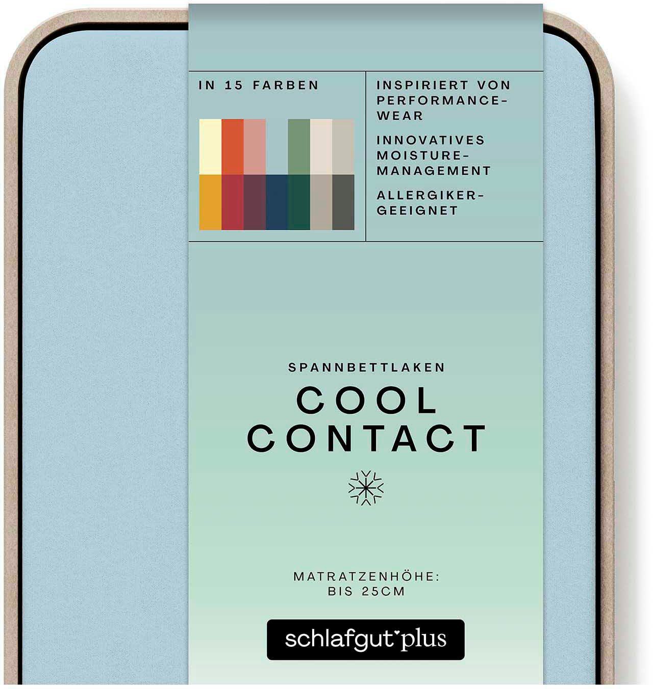 Schlafgut Hoeslaken Cool Contact 100% gekamd microvezel (1 stuk)