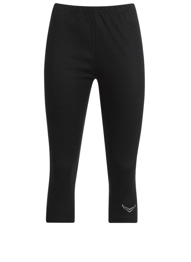 Trigema Legging TRIGEMA 3/4-legging met kristallen (1-delig)