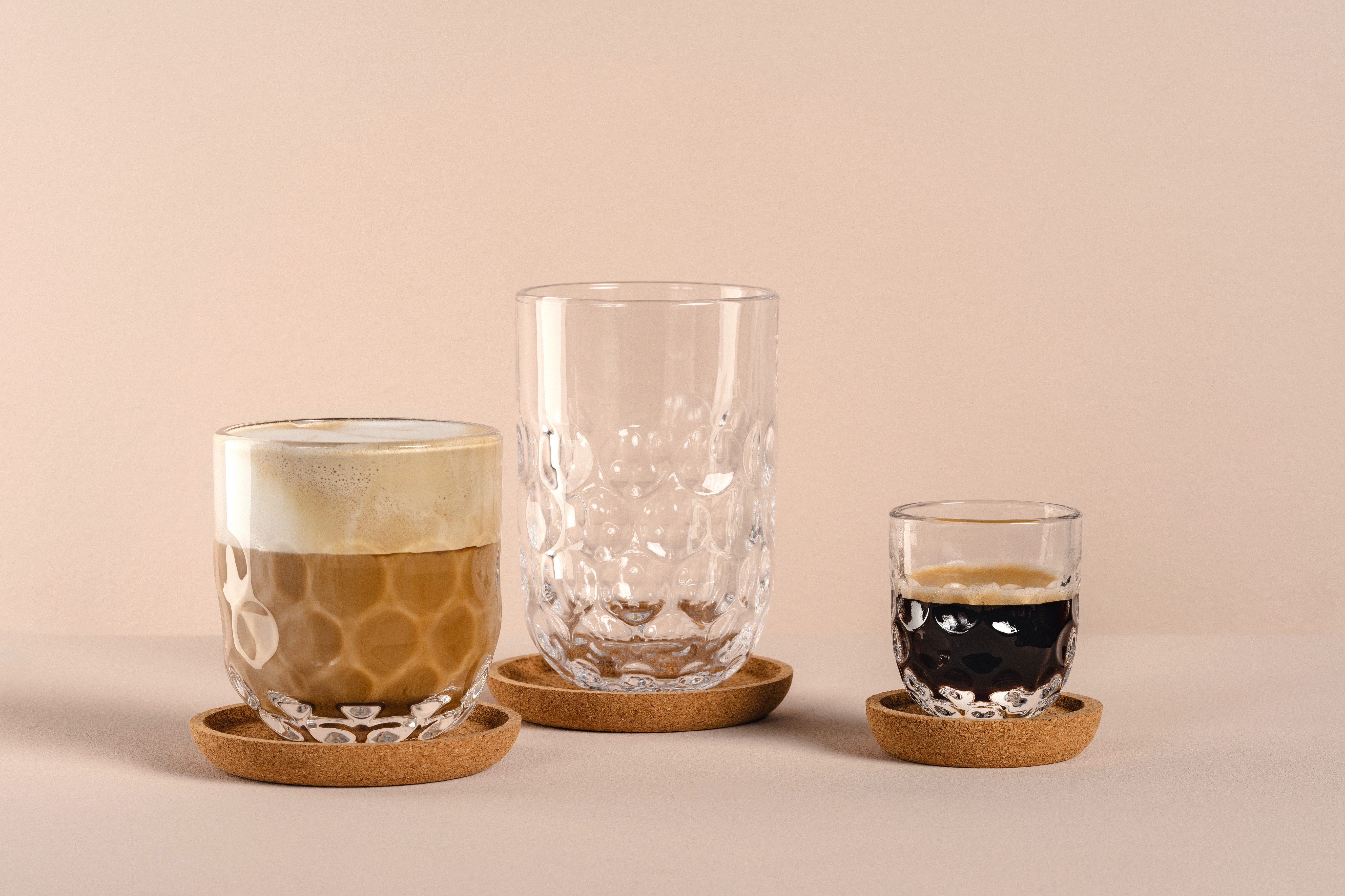 LEONARDO Glazenset Koffieglas GOCCE, 220 ml, 6-stuks set (set)