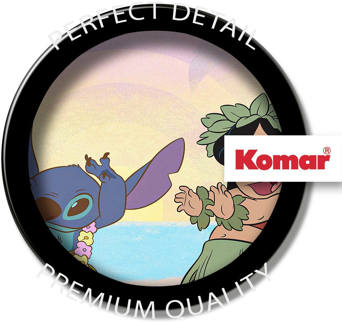 Komar Artprint op linnen Lilo and Stitch Dancing - Afmeting 60 x 40 cm (1 stuk)