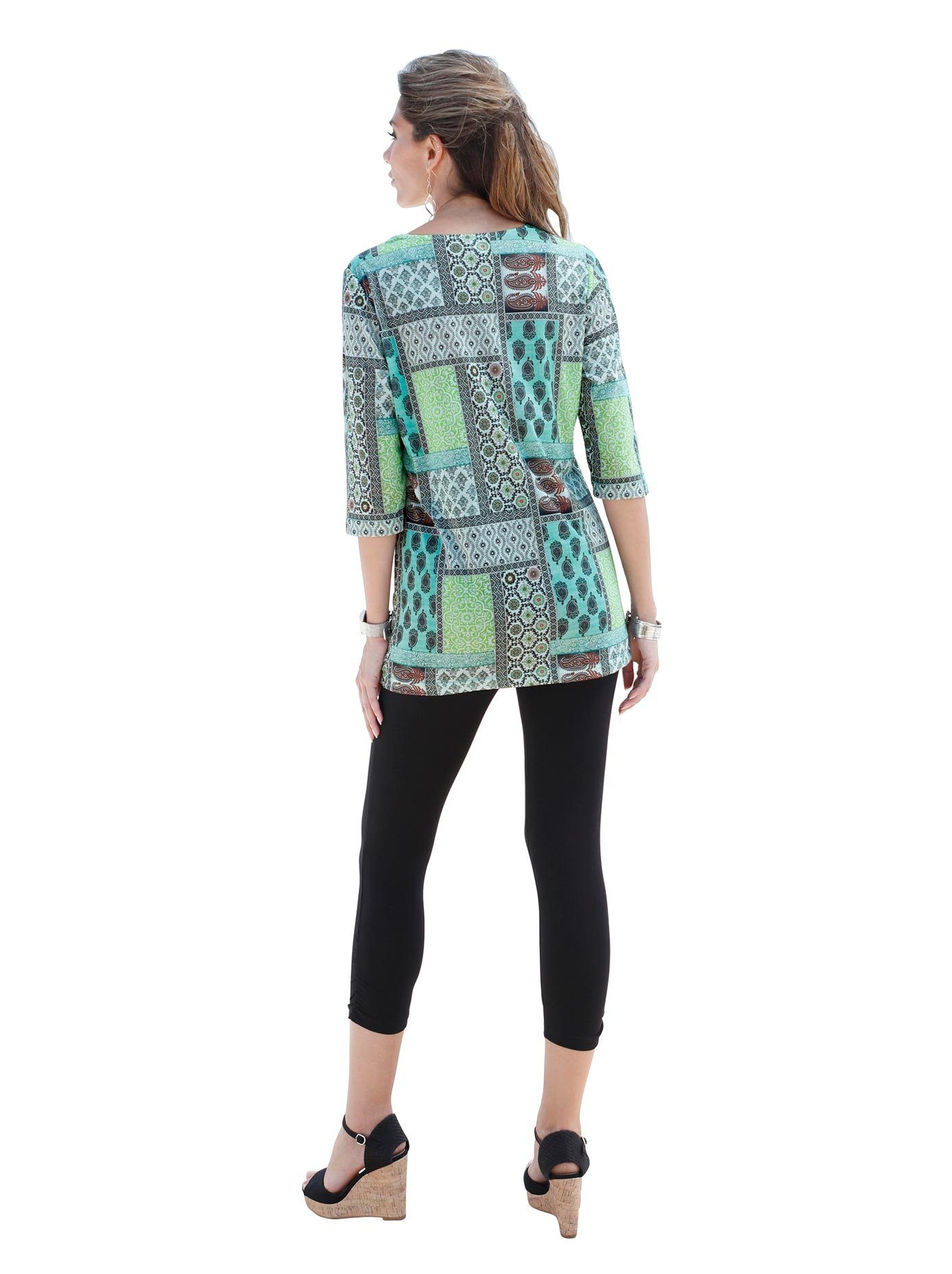 Classic Basics Shirt met print Lang shirt (1-delig)