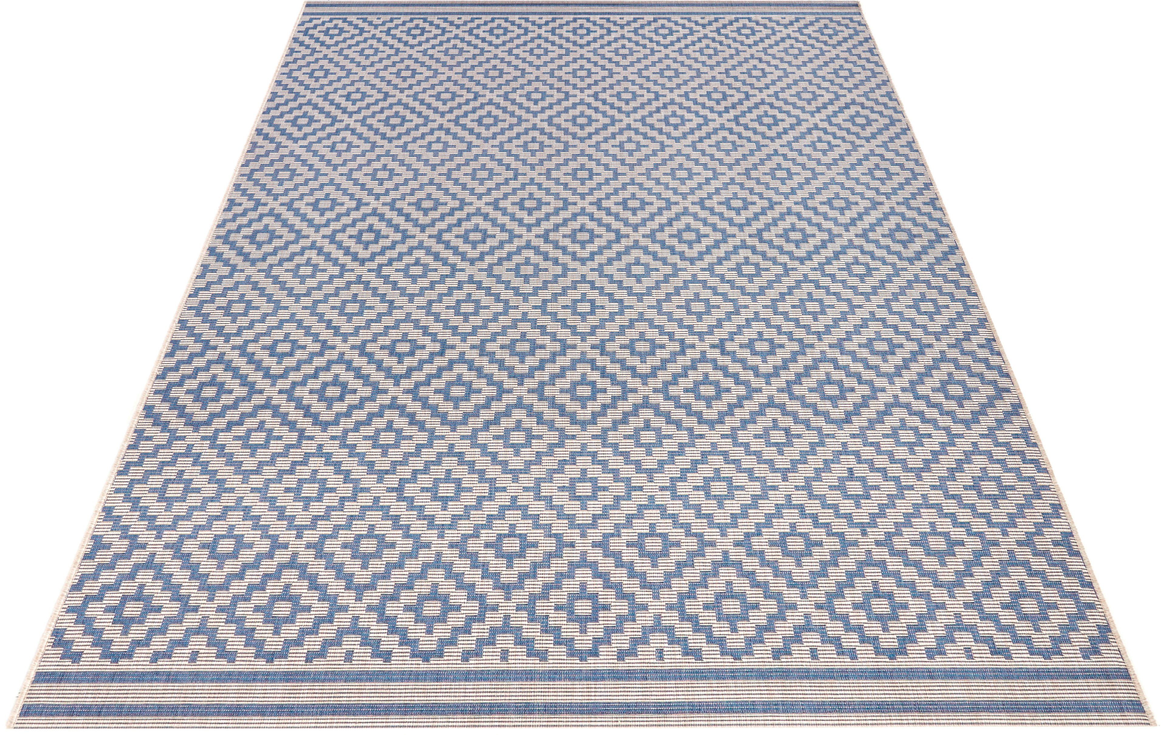 NORTHRUGS Vloerkleed Ruit Binnen- en buitengebruik, weerbestendig, balkon, loper, woonkamer, terras, ruit