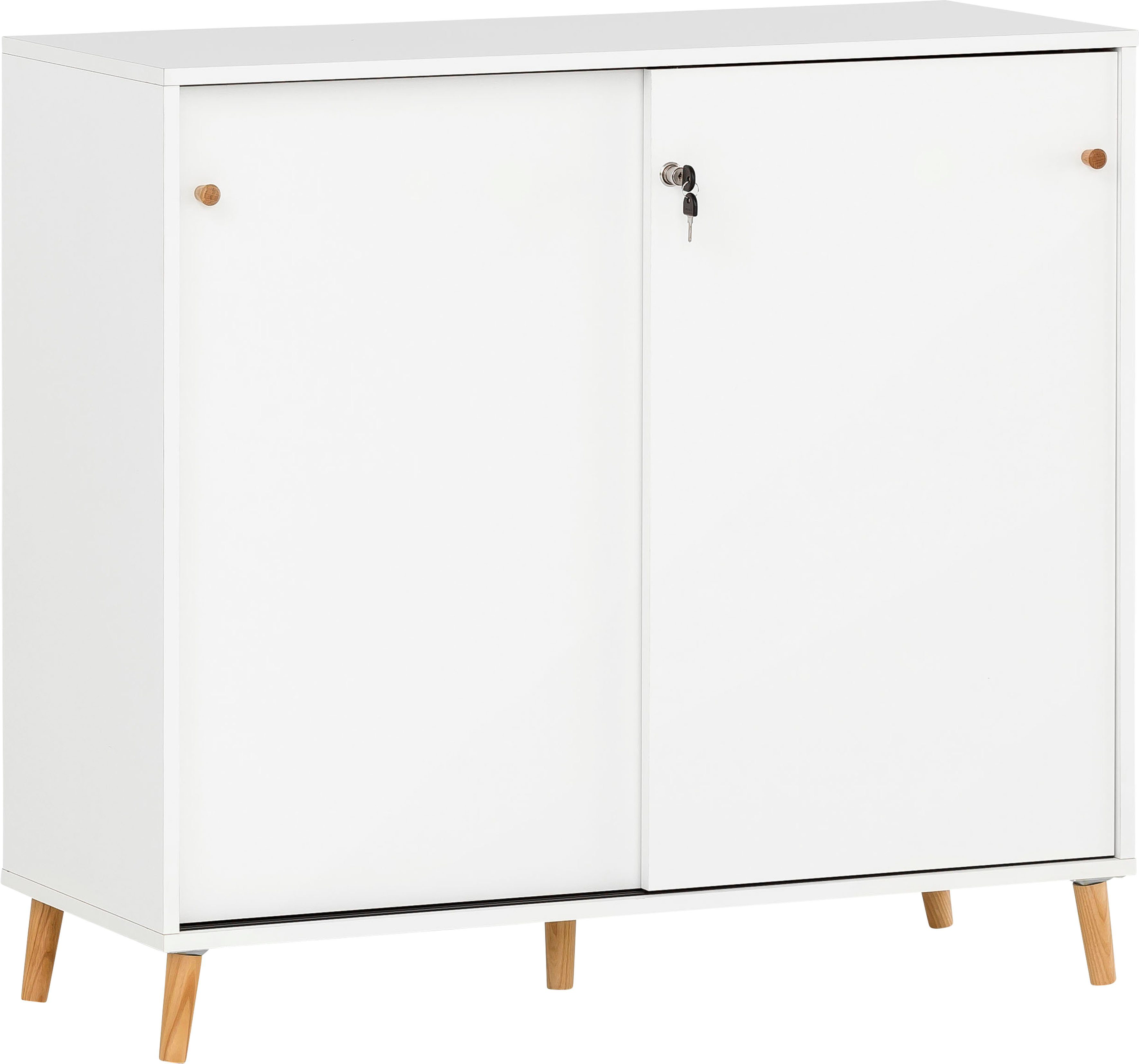 schildmeyer archiefkast serie 500 breedte 100 cm, afsluitbaar wit