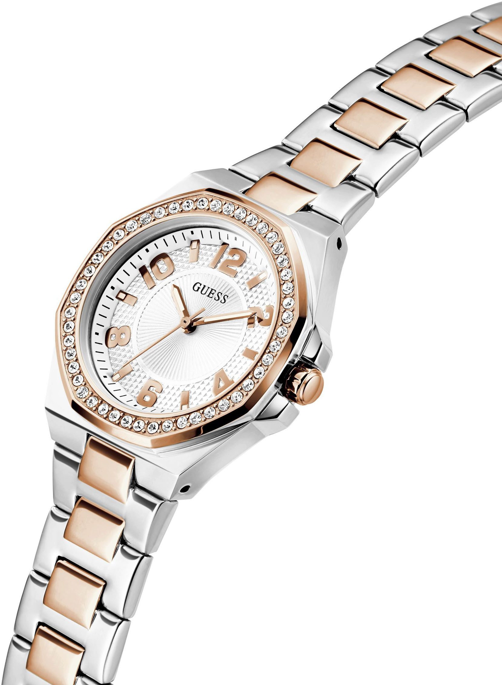Guess Kwartshorloge CONTESSA Horloge, dameshorloge, stalen armband