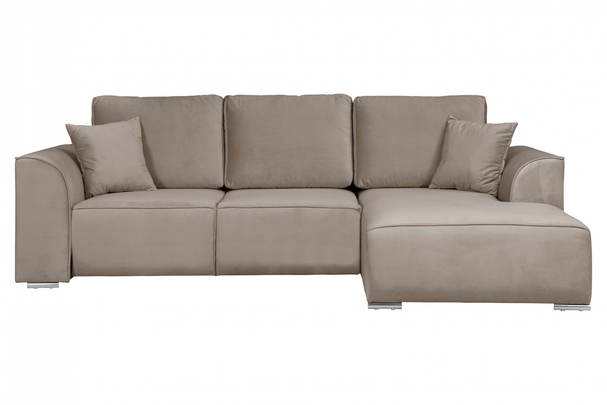 INOSIGN Hoekbank BEATRICE optionele slaapbank met bedlade, B/D/H: 265/170/86 cm