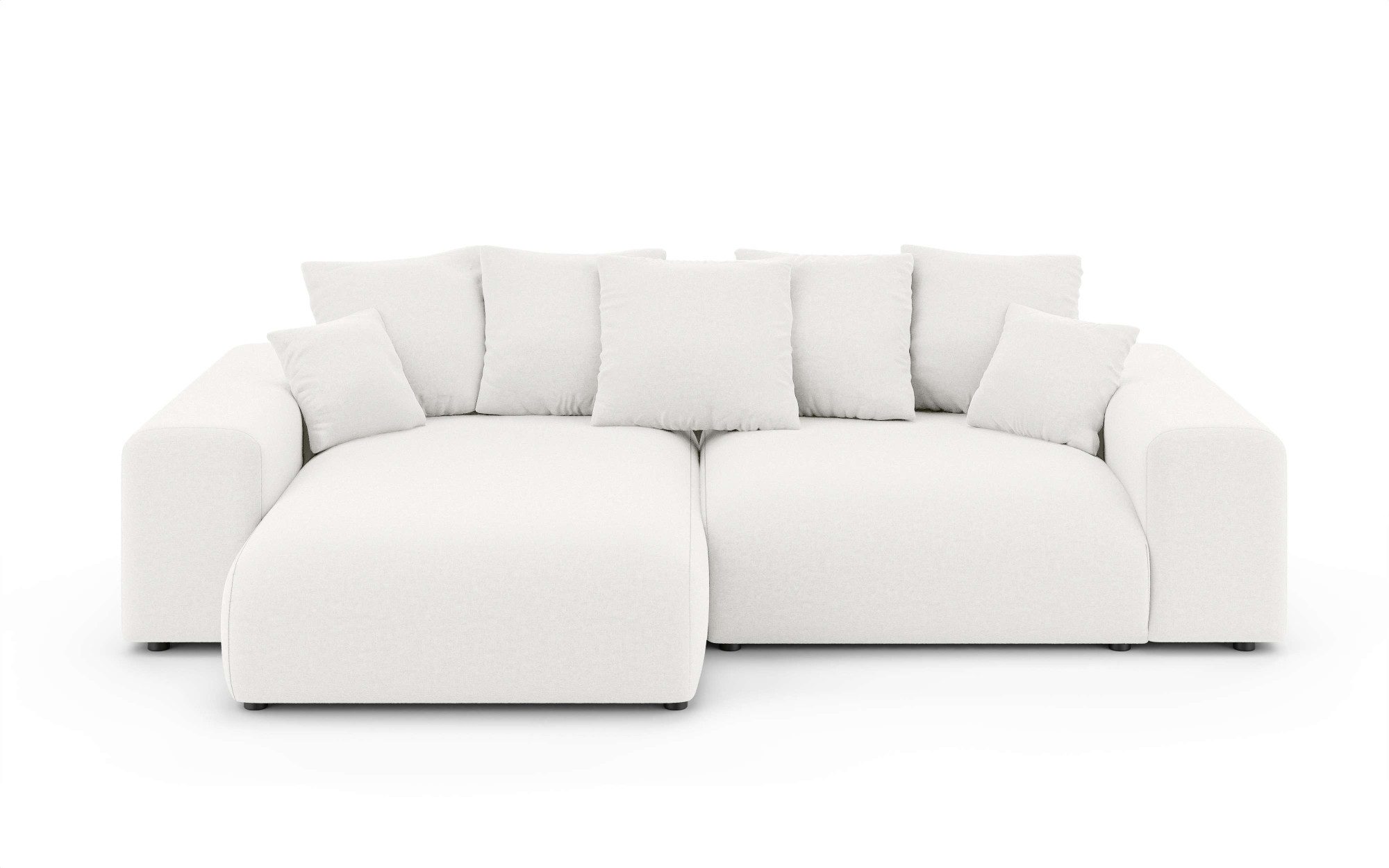 Home affaire Hoekbank LAKESIDE met bedfunctie en bedlade, B/D/H 257/166/84 cm L-vorm, recamiere aan beide zijden monteerbaar, golfondersteuning