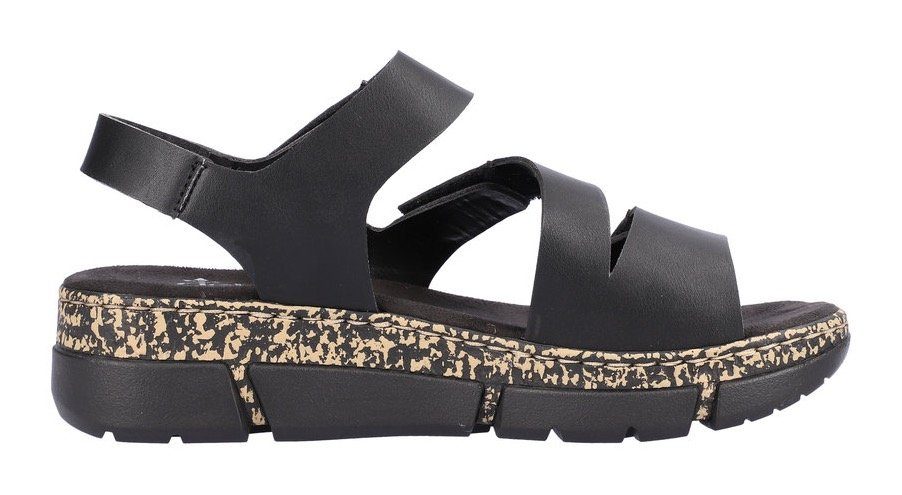 Rieker Sandalen zomerschoen, sandaal, sleehak, met klittenbandsluitingen