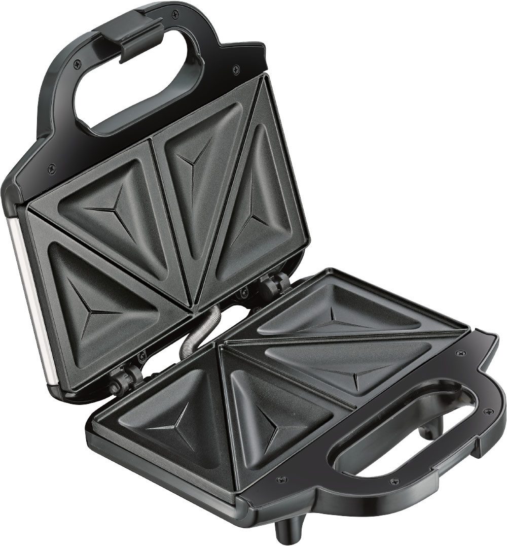 Tefal Sandwichmaker Ultracompact, eenvoudige reiniging, vergrendelknop, geïsoleerde handgreep bakplaten met antiaanbaklaag, gemakkelijk te reinigen, afm.: 26,5x12x26 cm