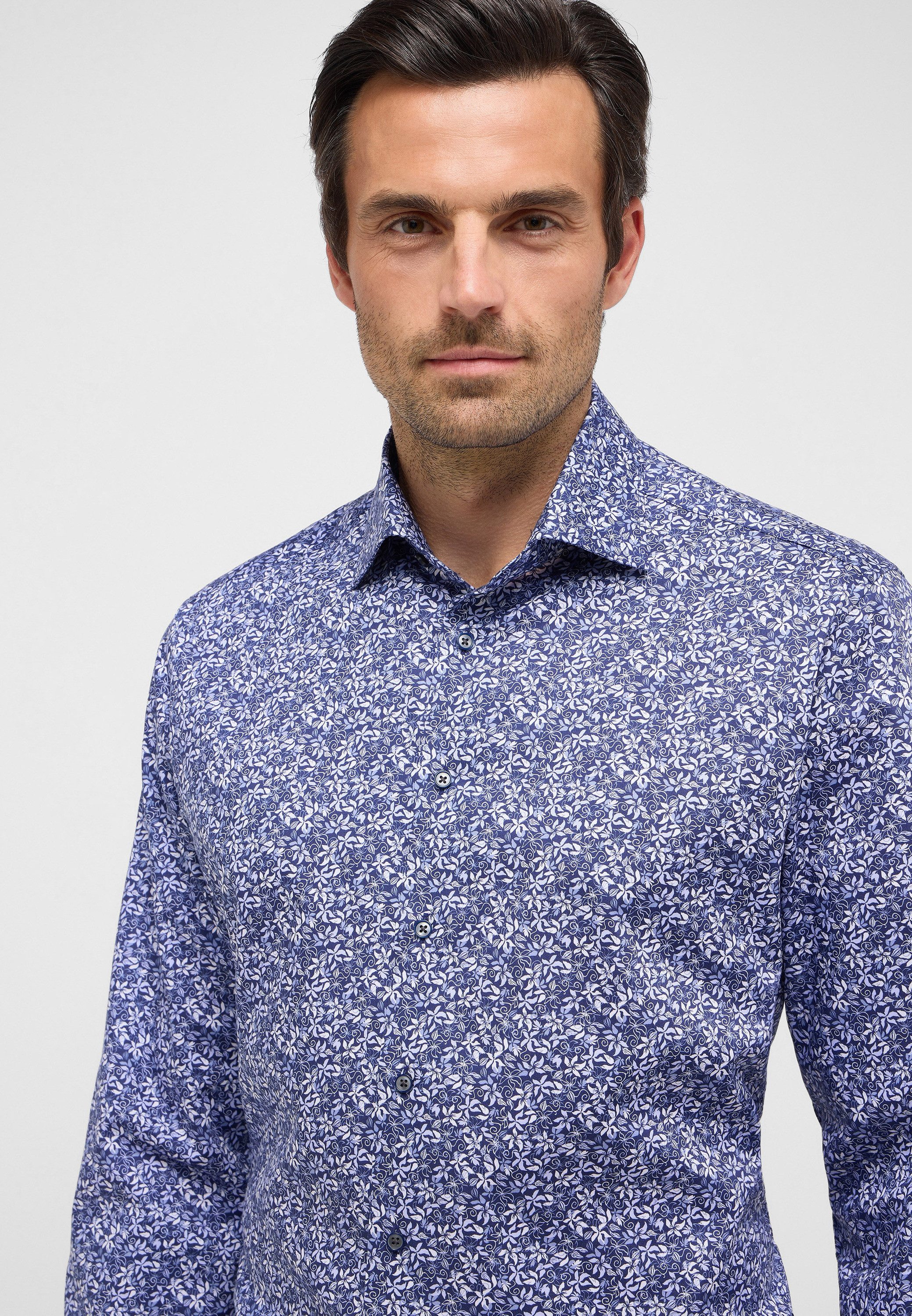 Eterna Overhemd met lange mouwen MODERN FIT NON IRON (strijkvrij)
