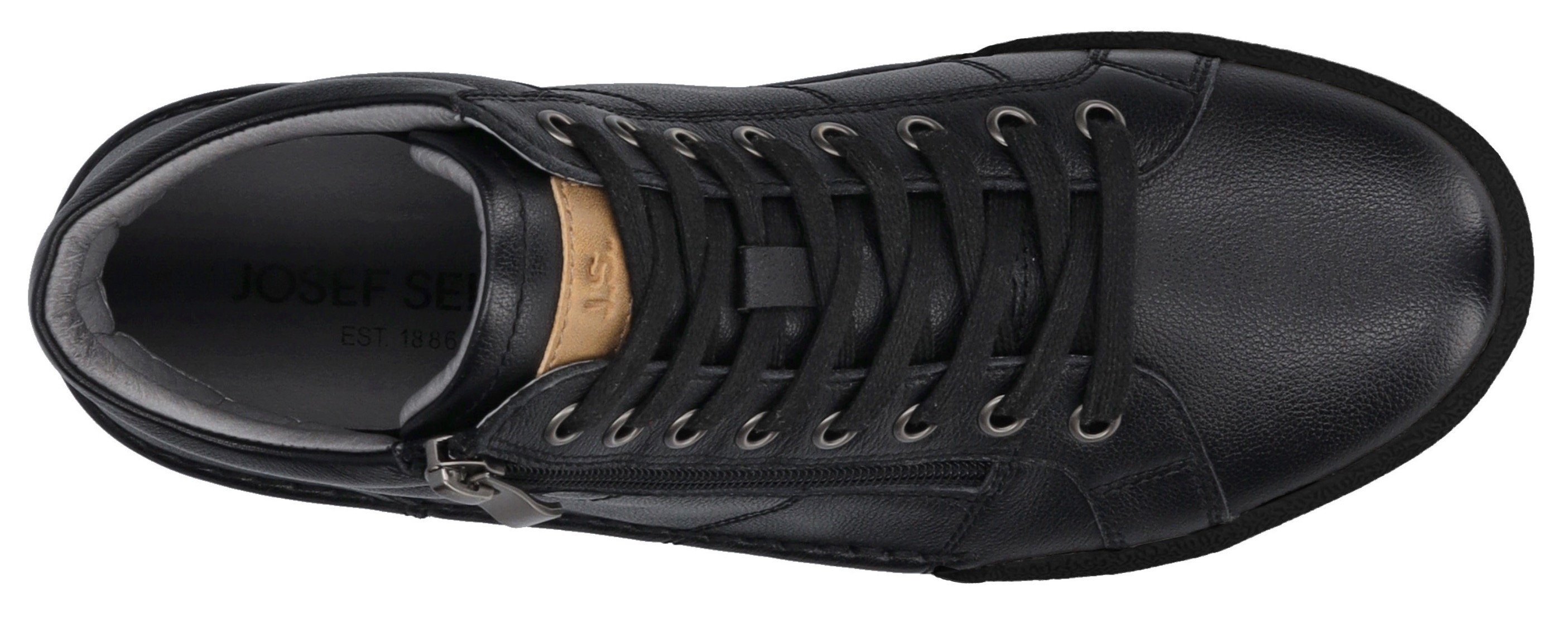 Josef Seibel Sneakers Claire 11 Veterschoenen, high top sneaker, comfortschoen met leren binnenzool
