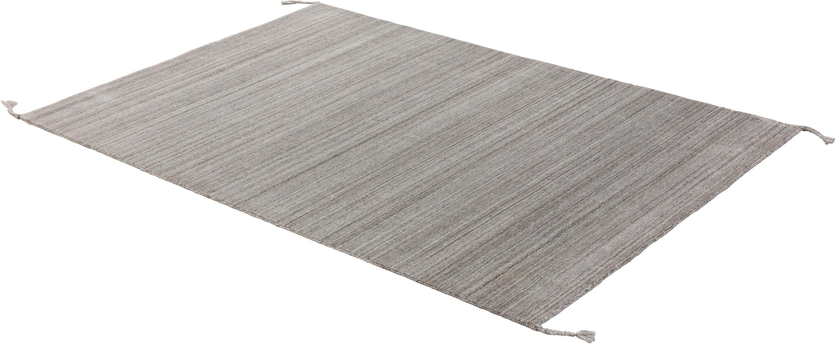 SCHÖNER WOHNEN-KOLLEKTION Vloerkleed Alura Hoogwaardig aandeel viscose, woonkamer moderne vloerkleden maat 200 cm x 300 cm x 8 mm beige