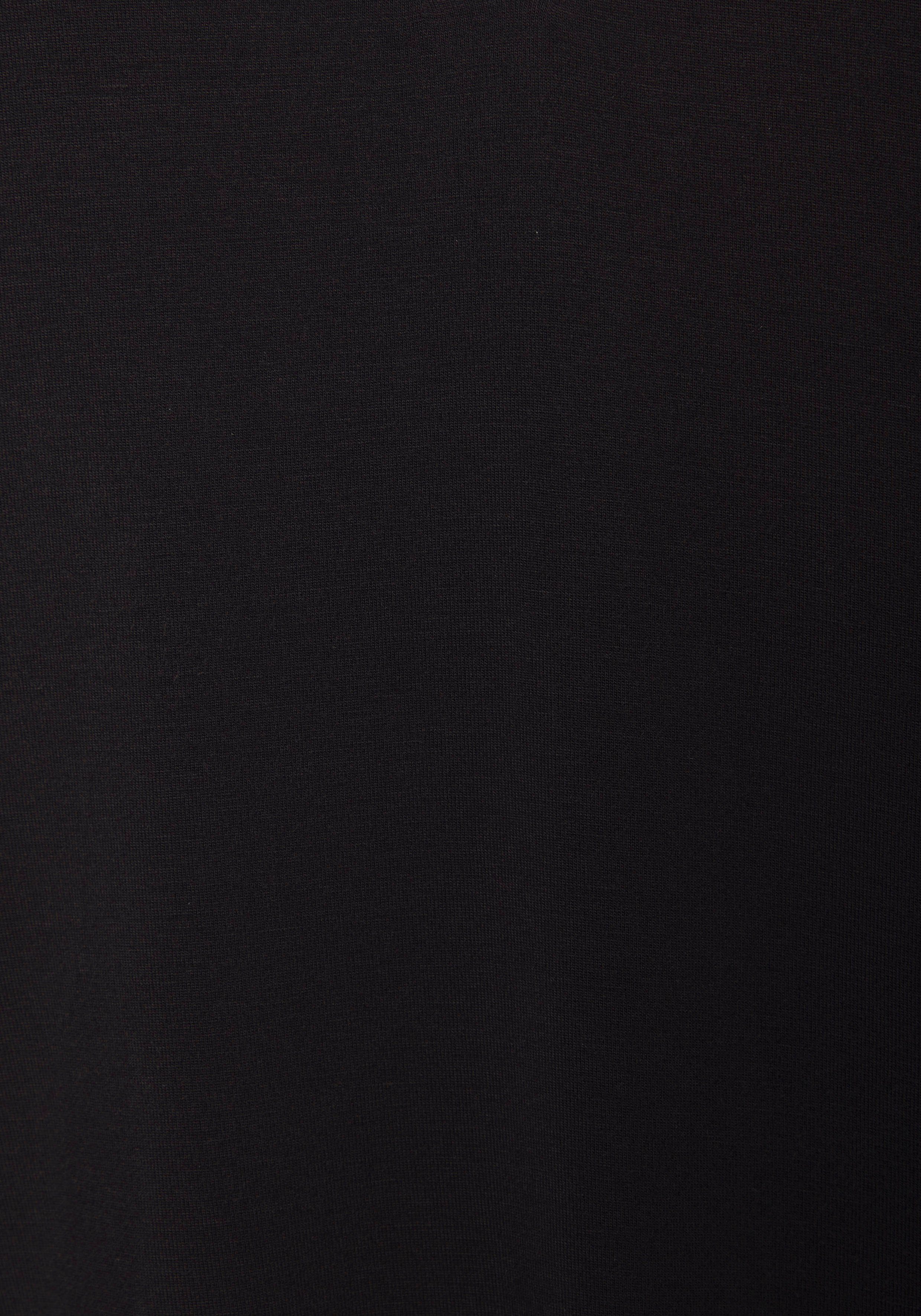 Lascana Shirt Met sierknoopsluiting van zachte viscose-stretch