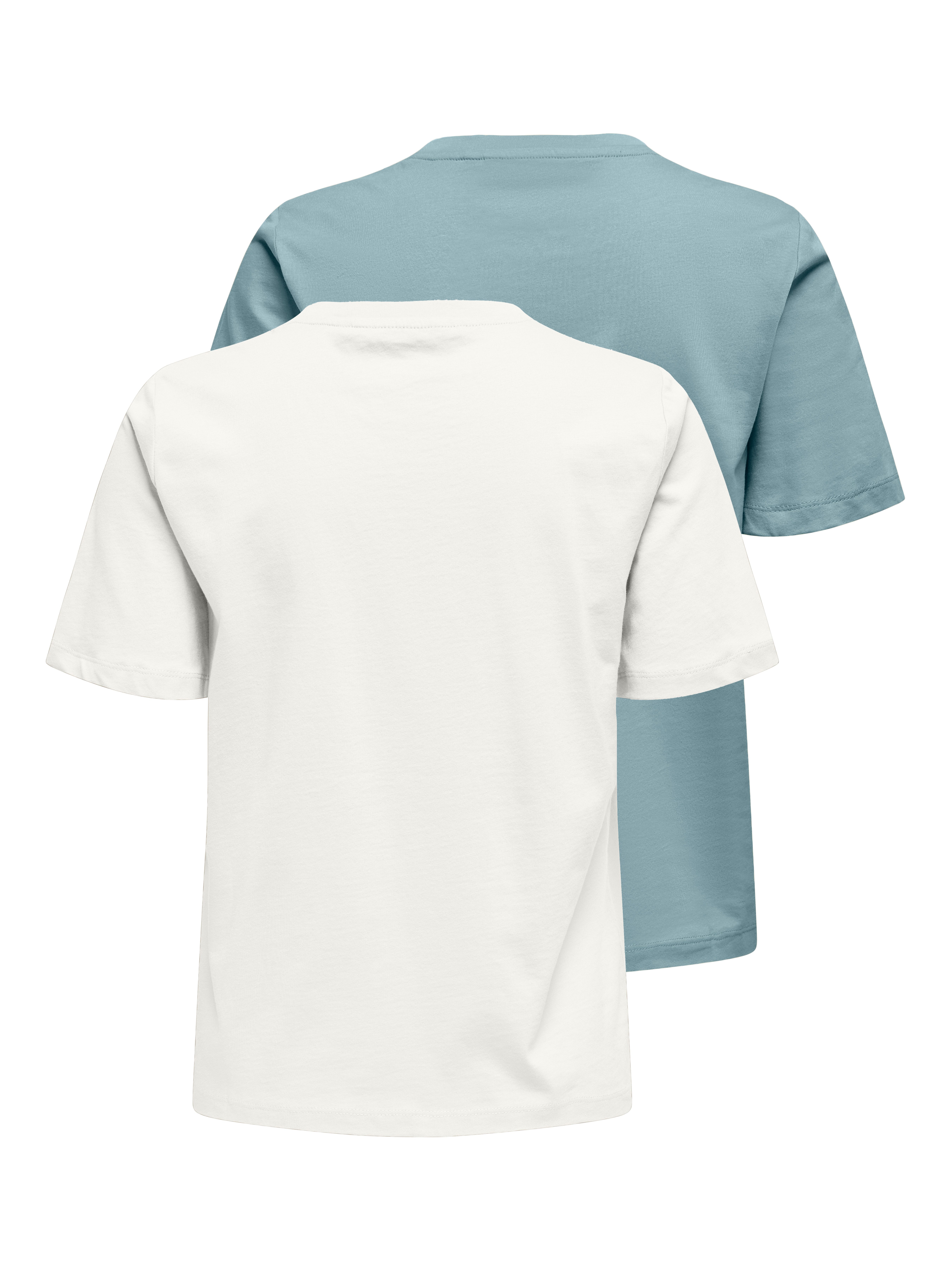 Only Shirt met korte mouwen ONLONLY S/S TEE NOOS 2 PACK (set, 2-delig)