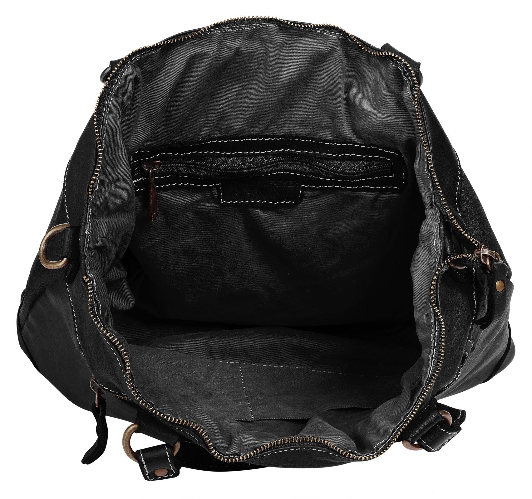 Cluty Shopper echt leer, made in italy