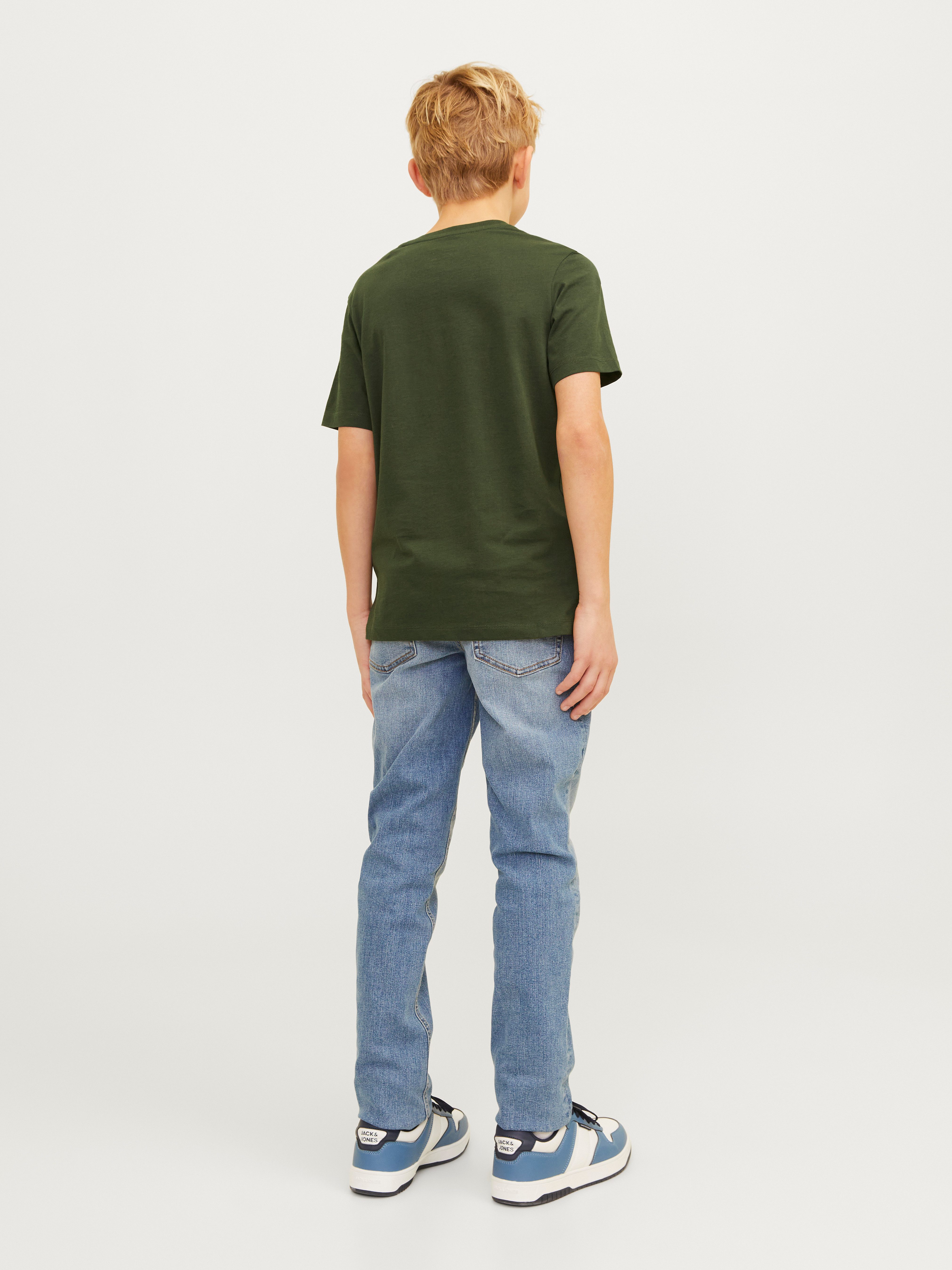 Jack & Jones Junior Shirt met ronde hals JJELOGO TEE SS O-NECK 2 COL S NOOS JNR