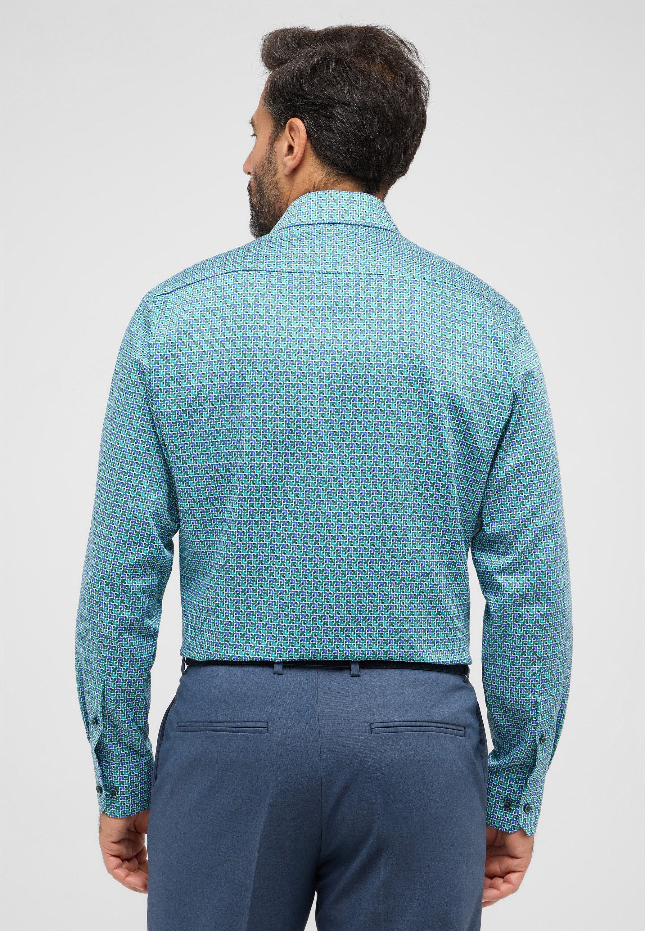 Eterna Overhemd met lange mouwen MODERN FIT NON IRON (strijkvrij)