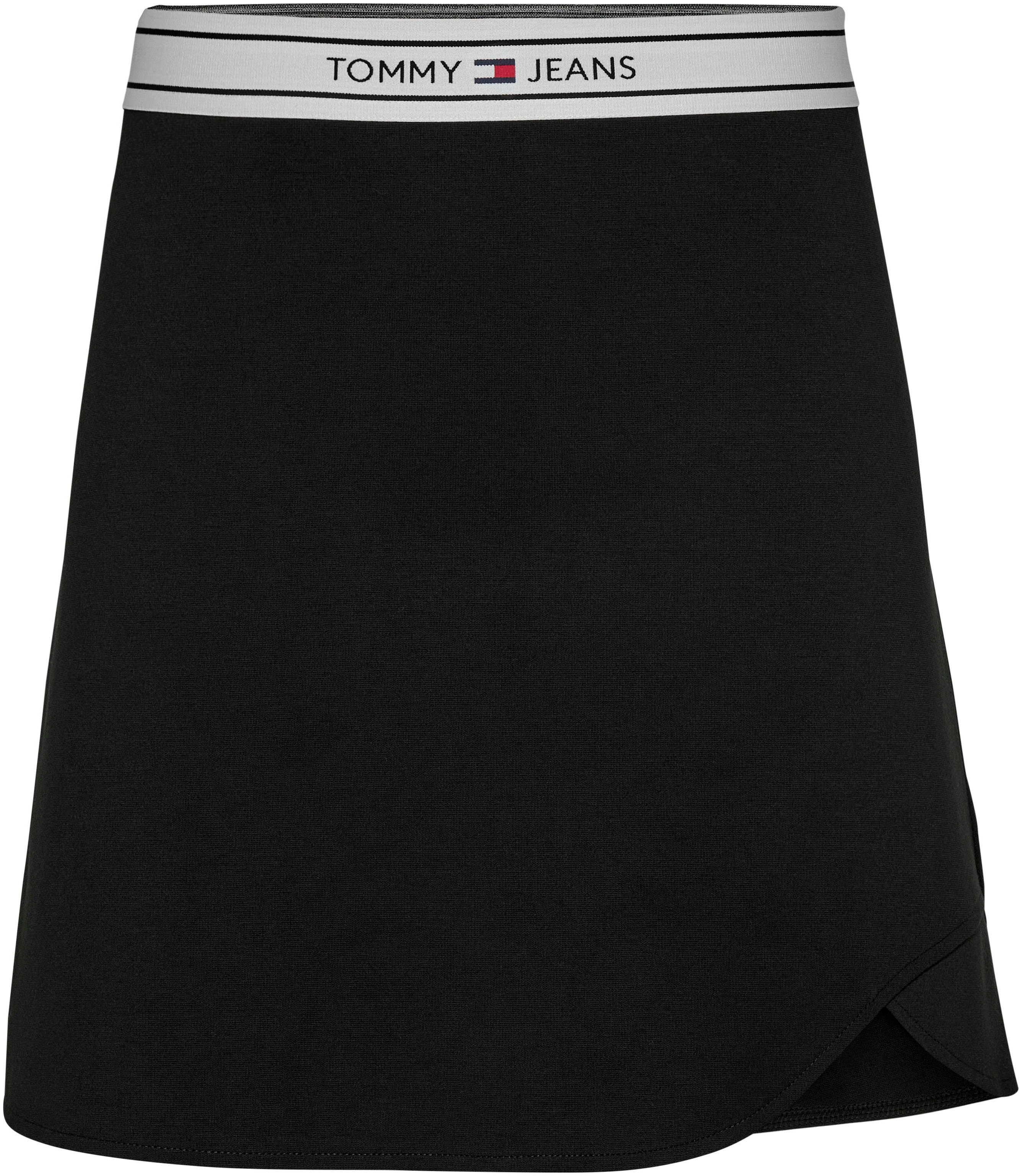 TOMMY JEANS Jerseyrok TJW LOGO TAPING MINI SKIRT Webrok met Tommy Jeans logo-elastiektape