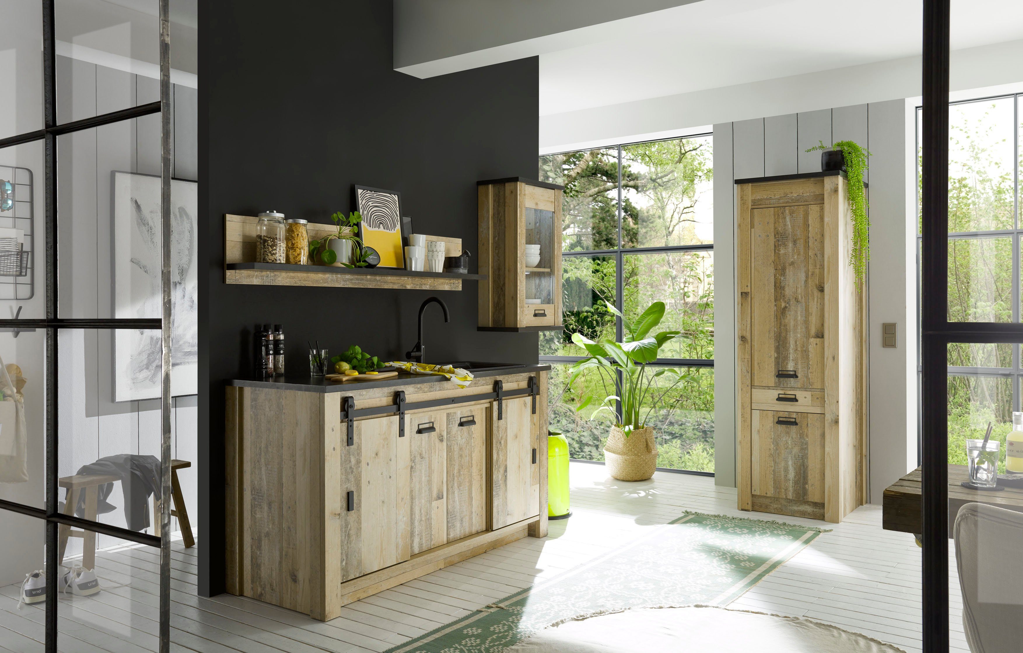 Home affaire Keuken Sherwood Breedte 240 cm, zonder elektrische apparaten