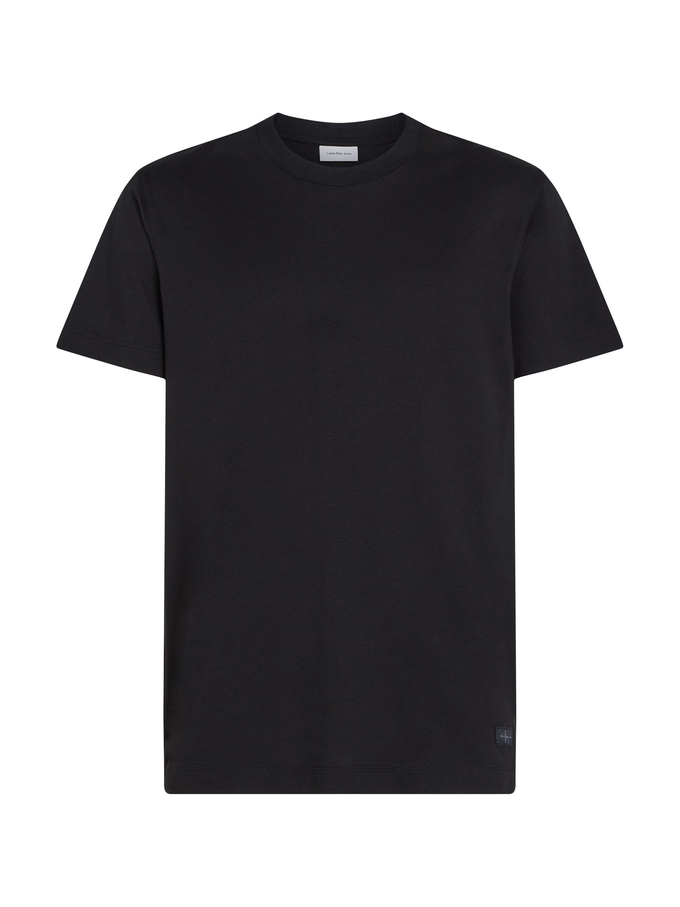 Calvin Klein Shirt met ronde hals WOVEN LABEL REGULAR TEE