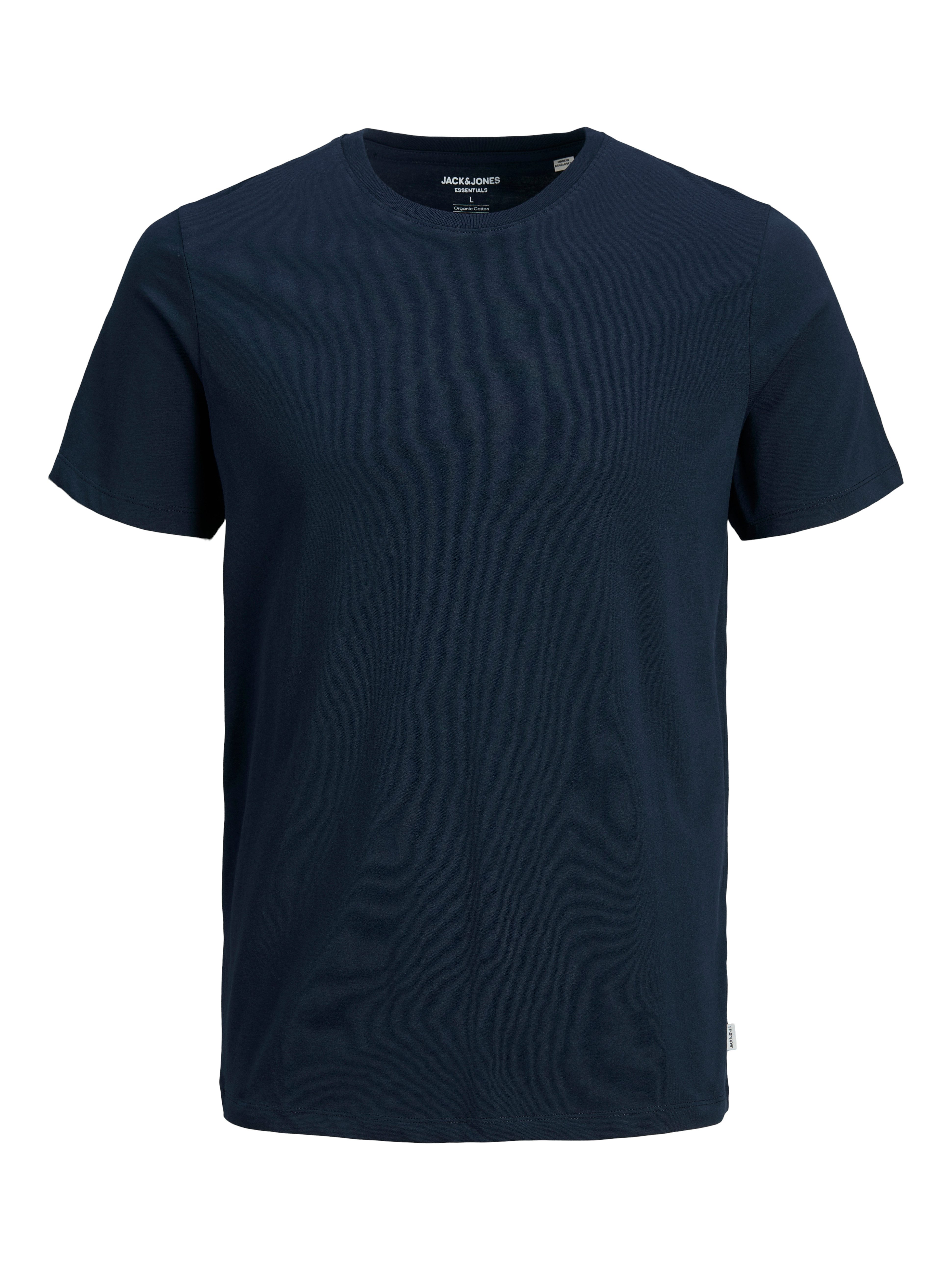 Jack & Jones PlusSize Shirt met ronde hals JJEORGANIC BASIC TEE SS O-NECK NOOS PLS
