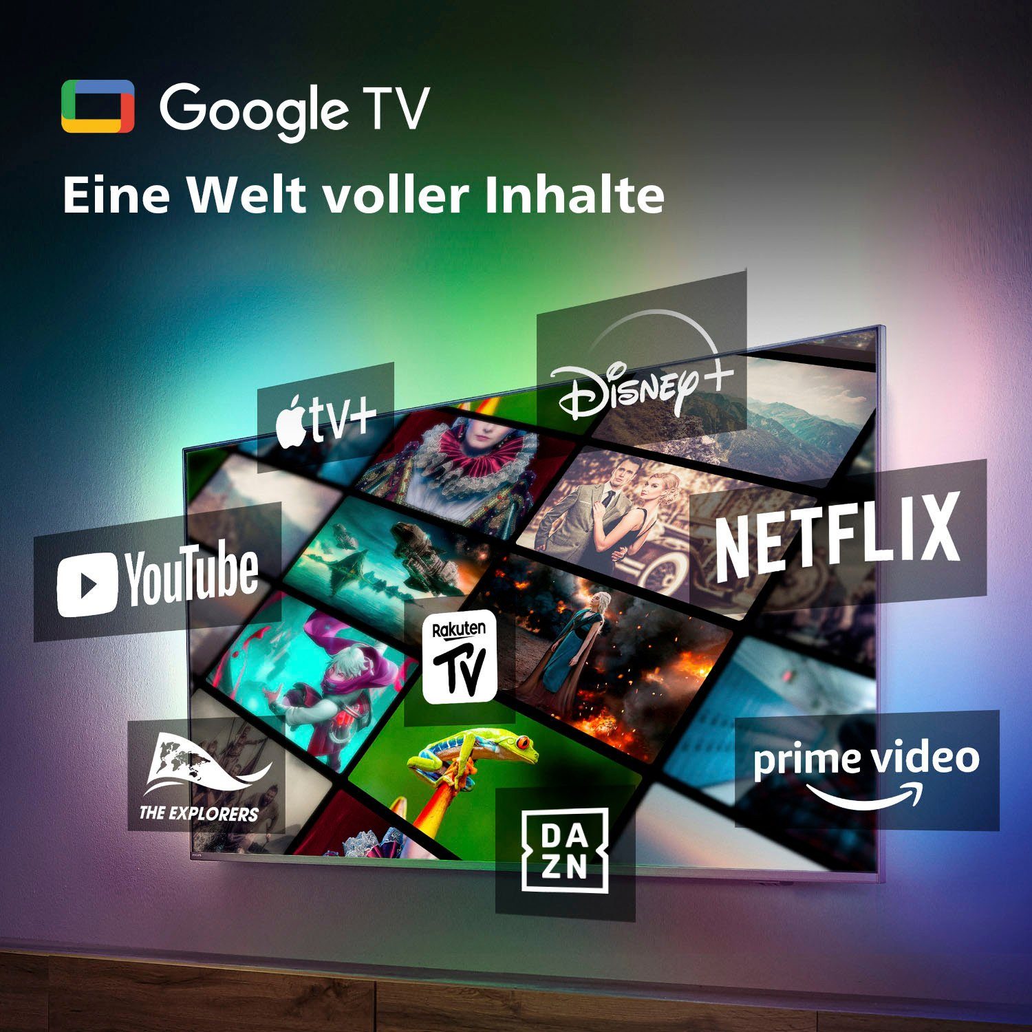 Philips OLED-TV 65OLED708/12, 164 cm / 65", 4K Ultra HD, Android TV - Google TV - Smart TV