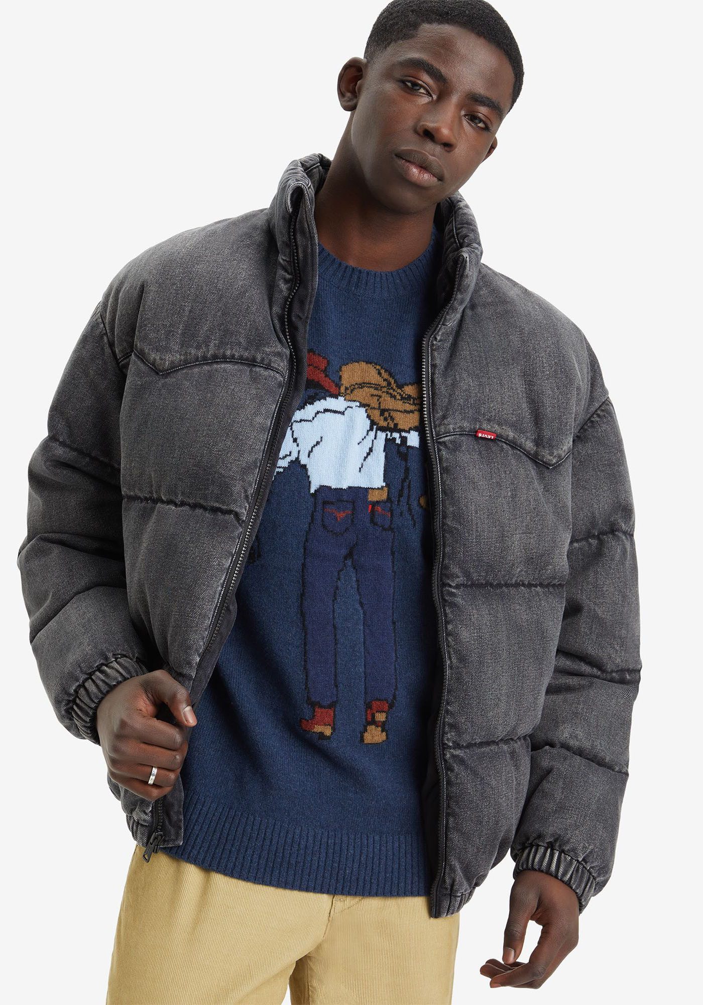 Levi's® Gebreide trui ORIGINAL HM SWEATER met ingebracht motief