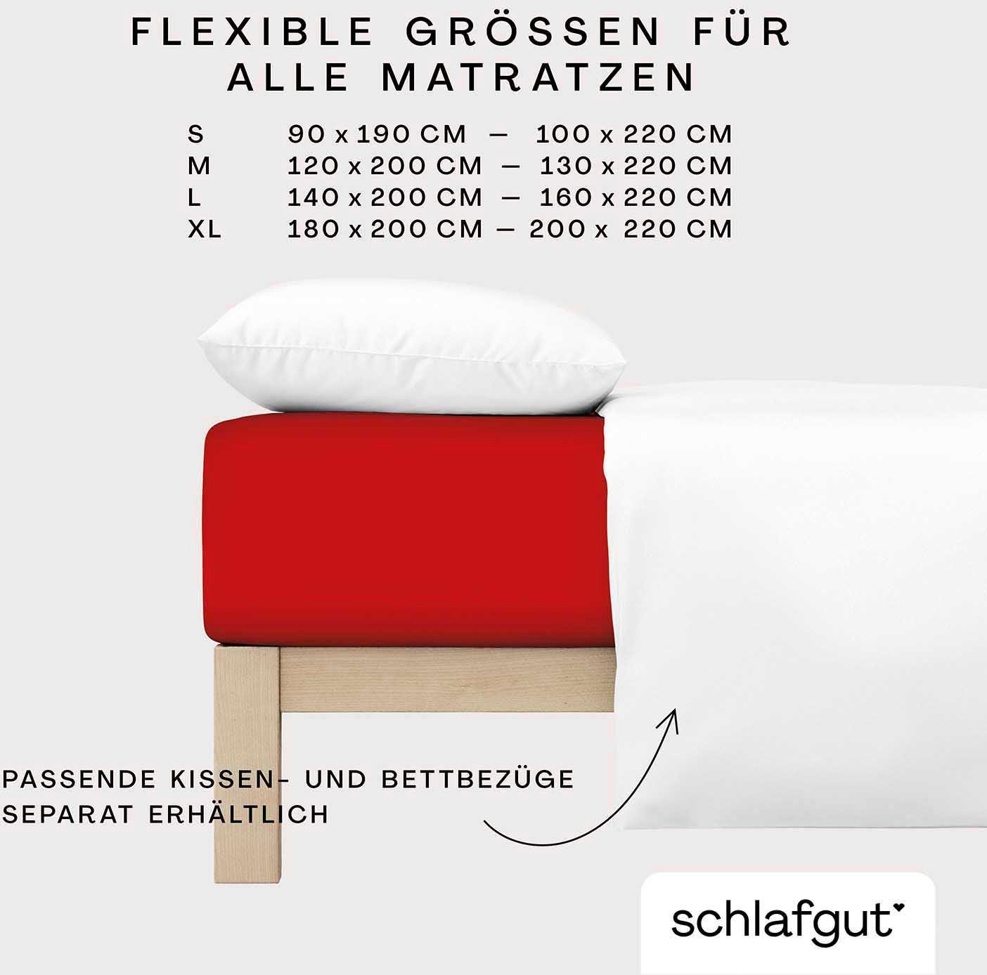 Schlafgut Hoeslaken Premium Zero Waste verpakking, PREMIUM kwaliteit (1 stuk)