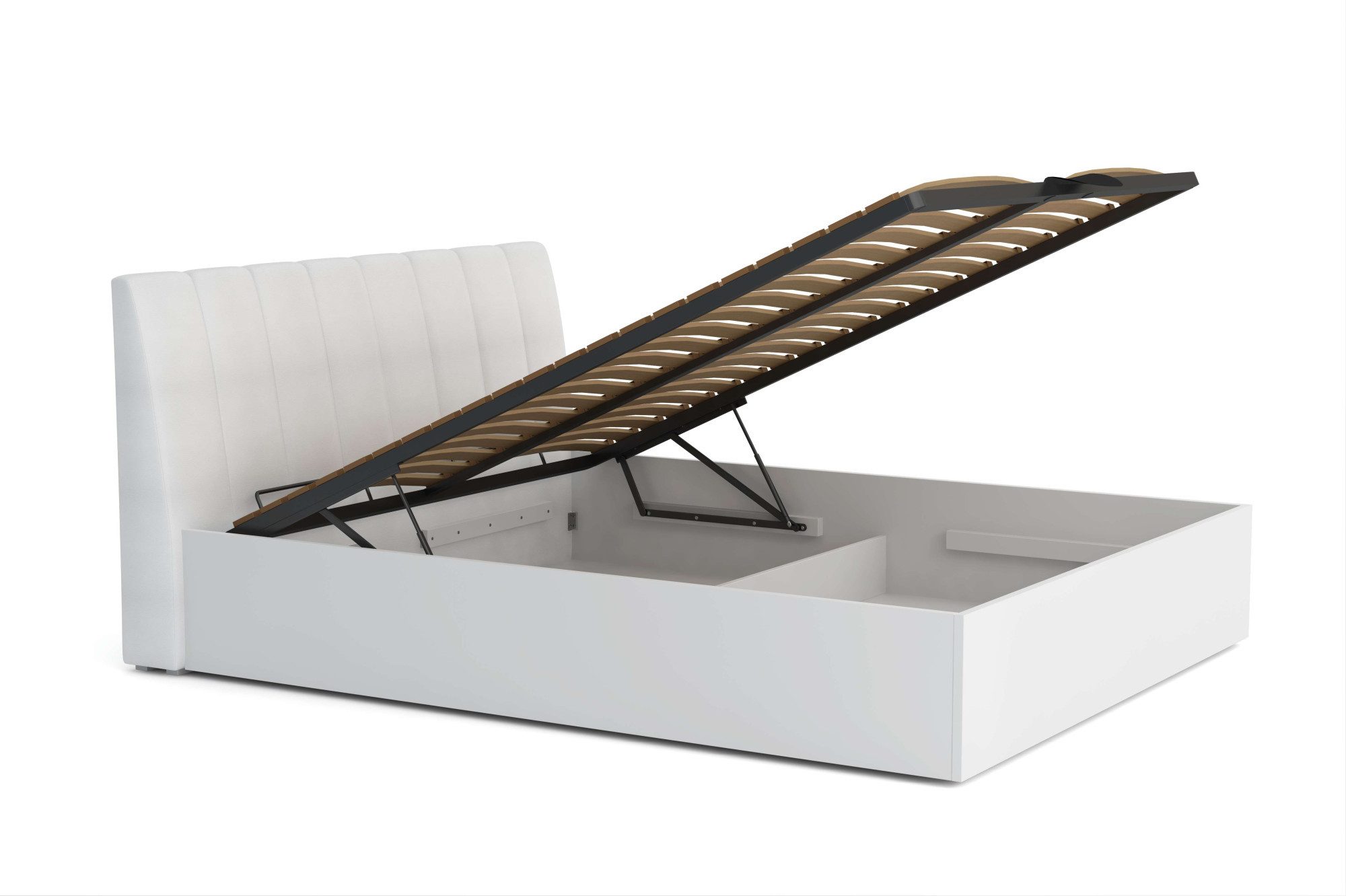 Home affaire Bed Malissa met gevoerd hoofdeinde zonder opbergruimte Bedframe, slaapoppervlak 180x200 cm, BxDxH 186,6 x 206,4 x 100 cm