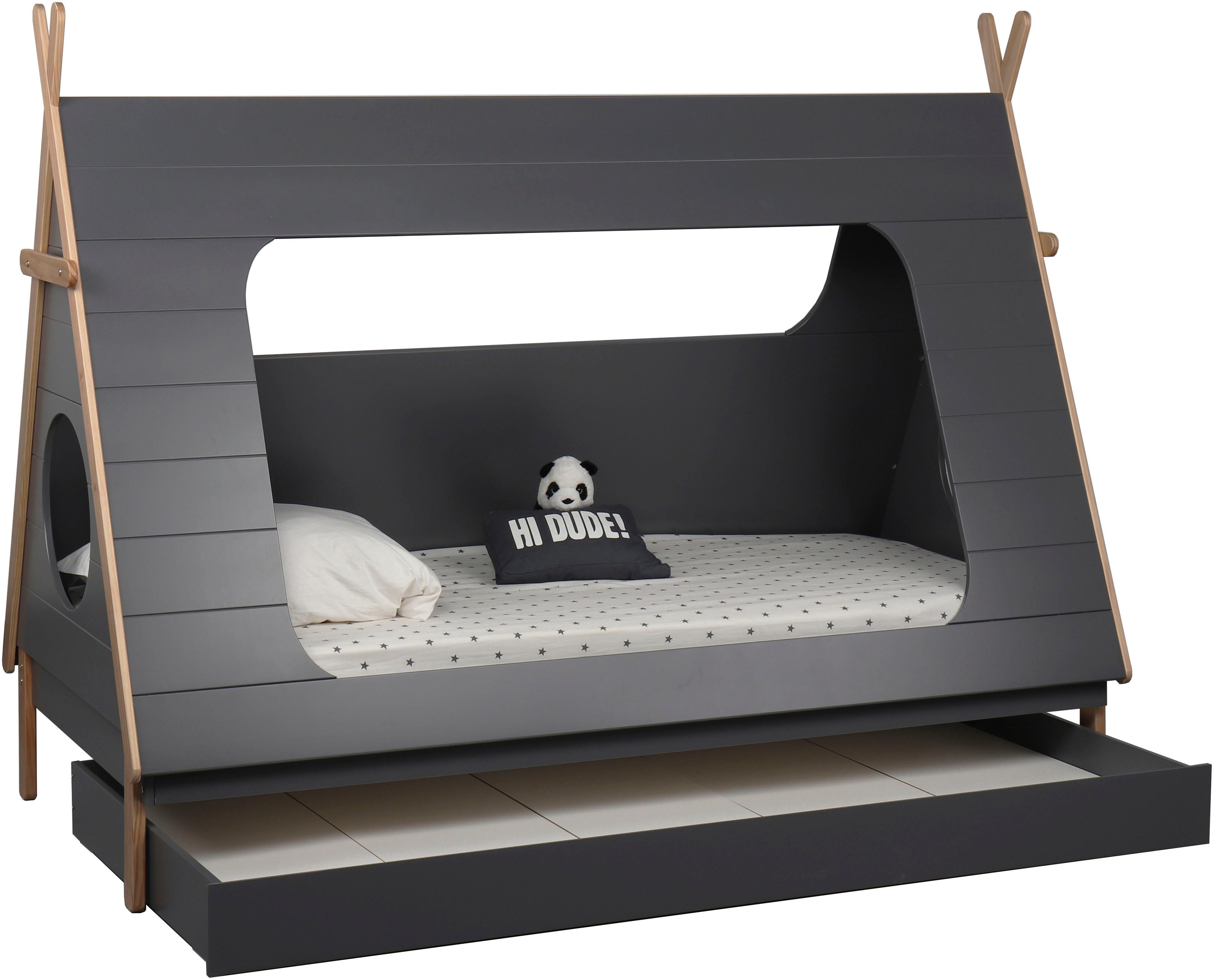 Lüttenhütt Kinderledikant LETTY in tentvorm, bedhuis, tentbed