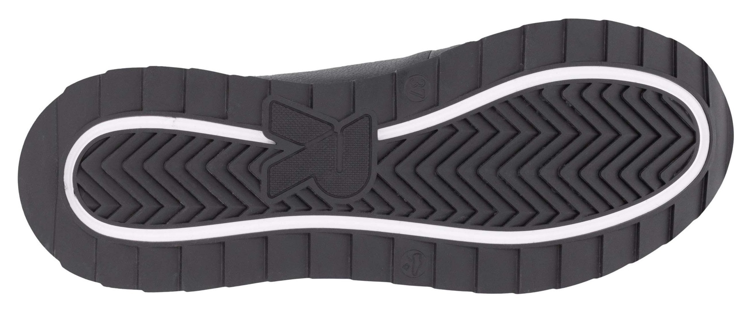 RIEKER Sport Plateausneakers , vrijetijdsschoen, lage schoen, veterschoen in smalle vorm
